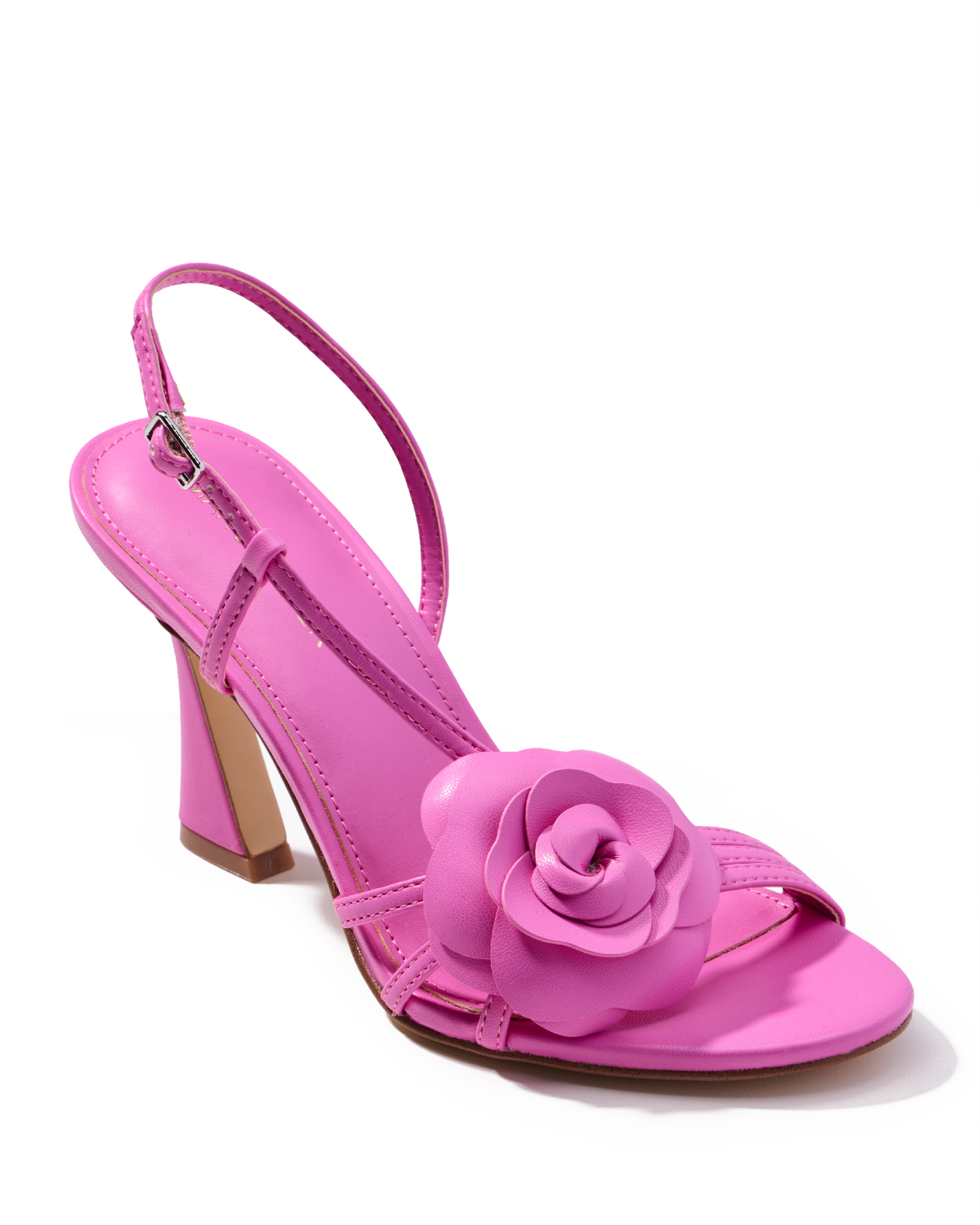 Flower Strap Heel Pink