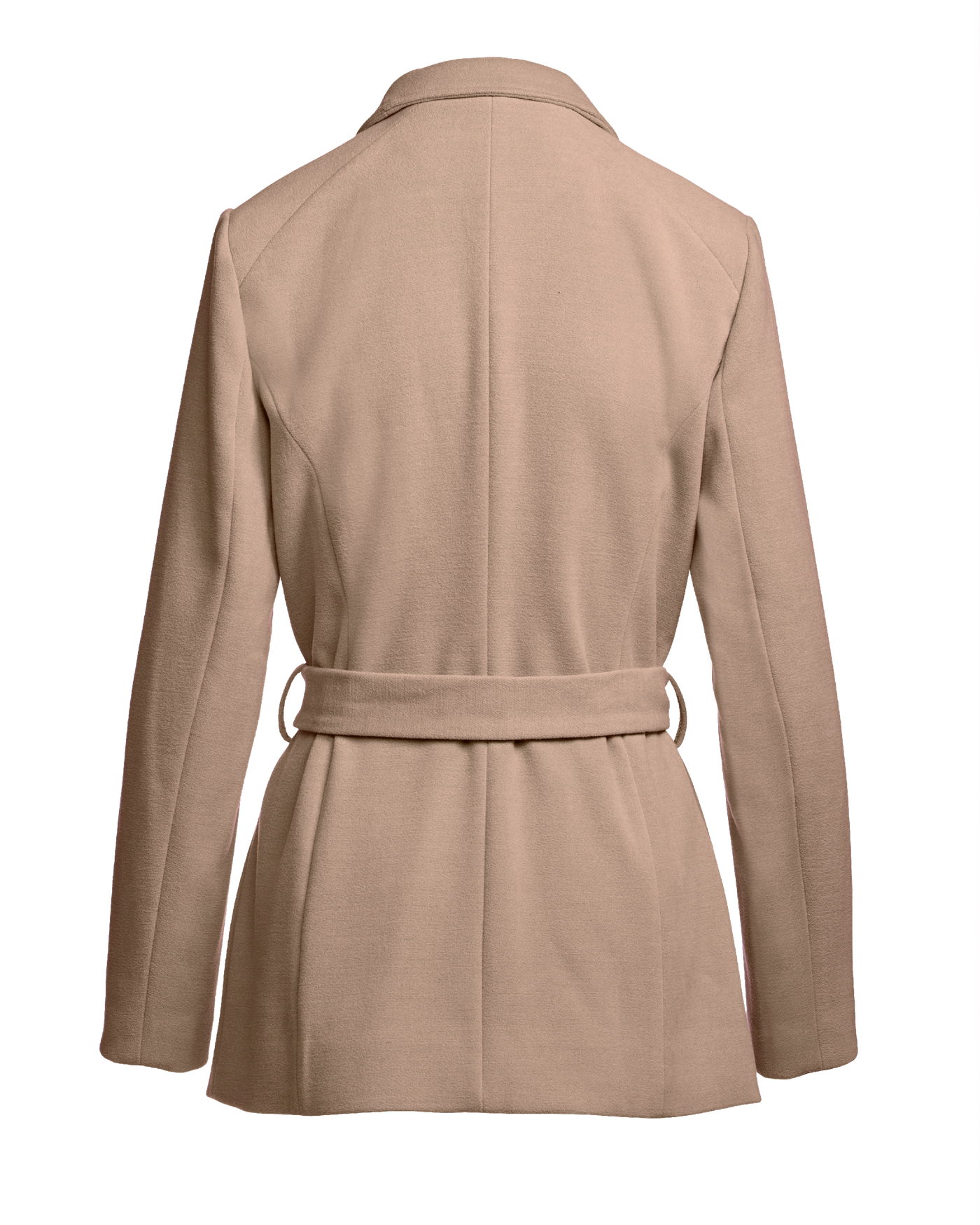 Chic Tie Waist Fully Lined Hip Length Coat - Camel – Boston Proper