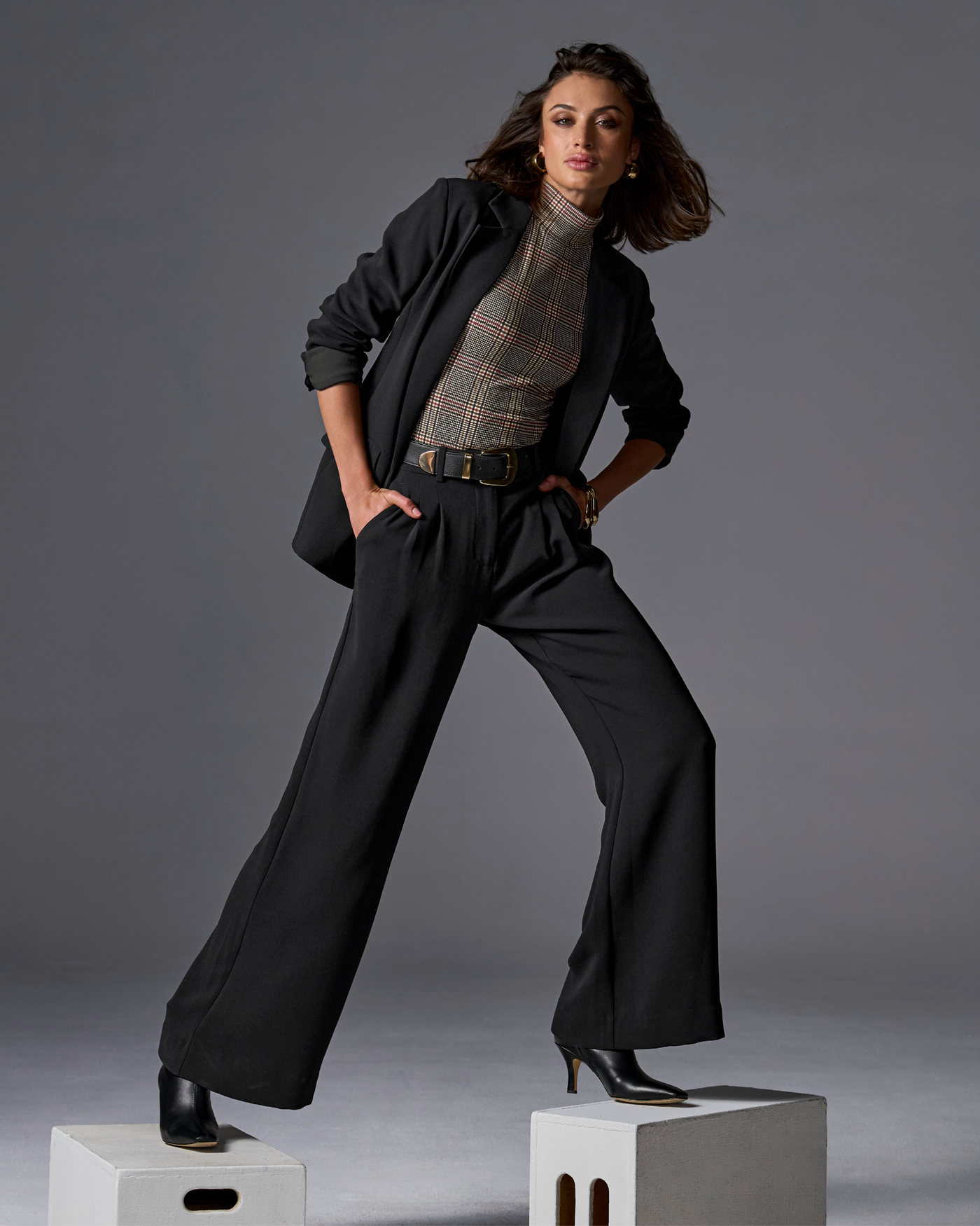 Malibu Wide Leg Effortless Drape Trouser Pant Black
