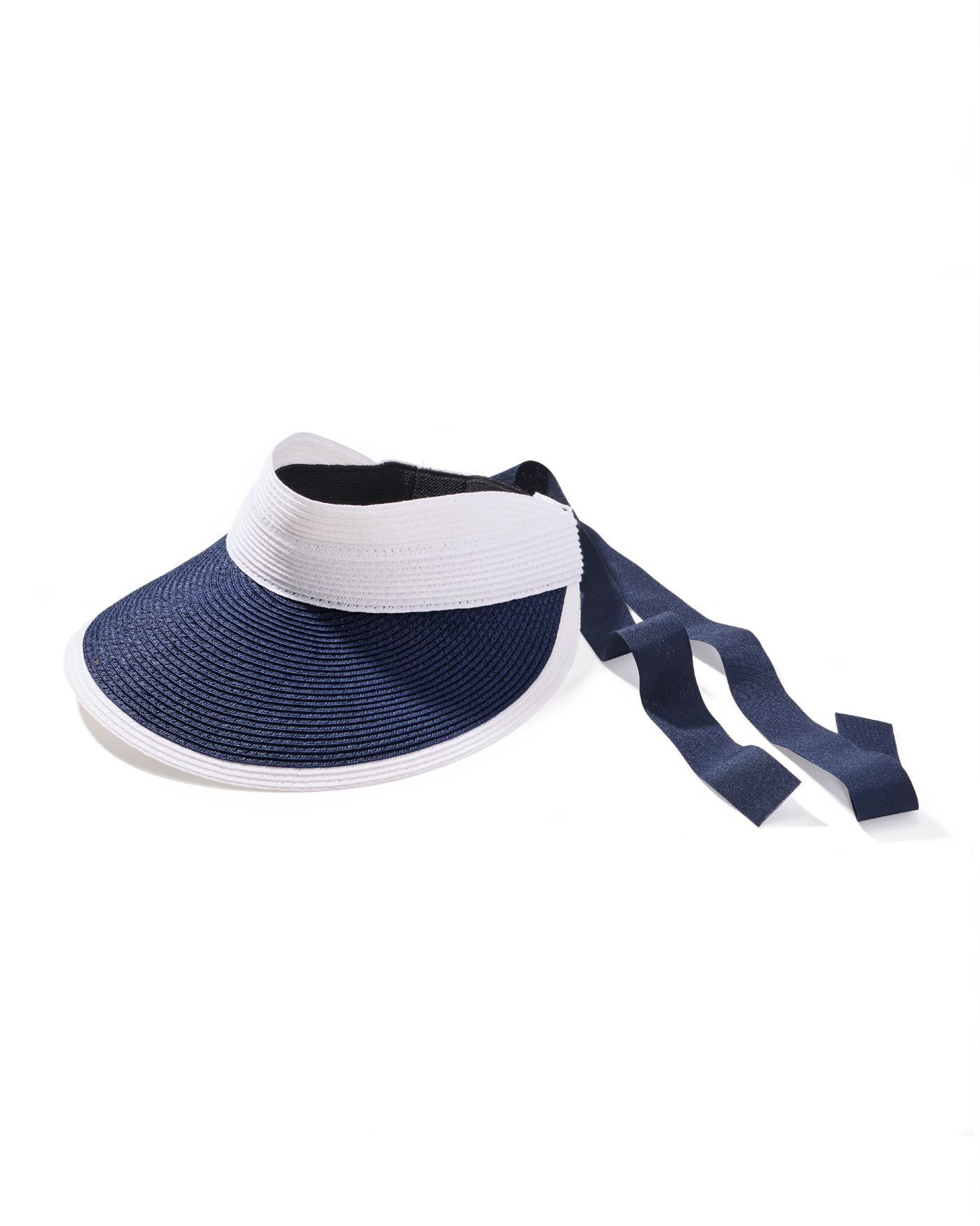 Colorblock Visor White Navy
