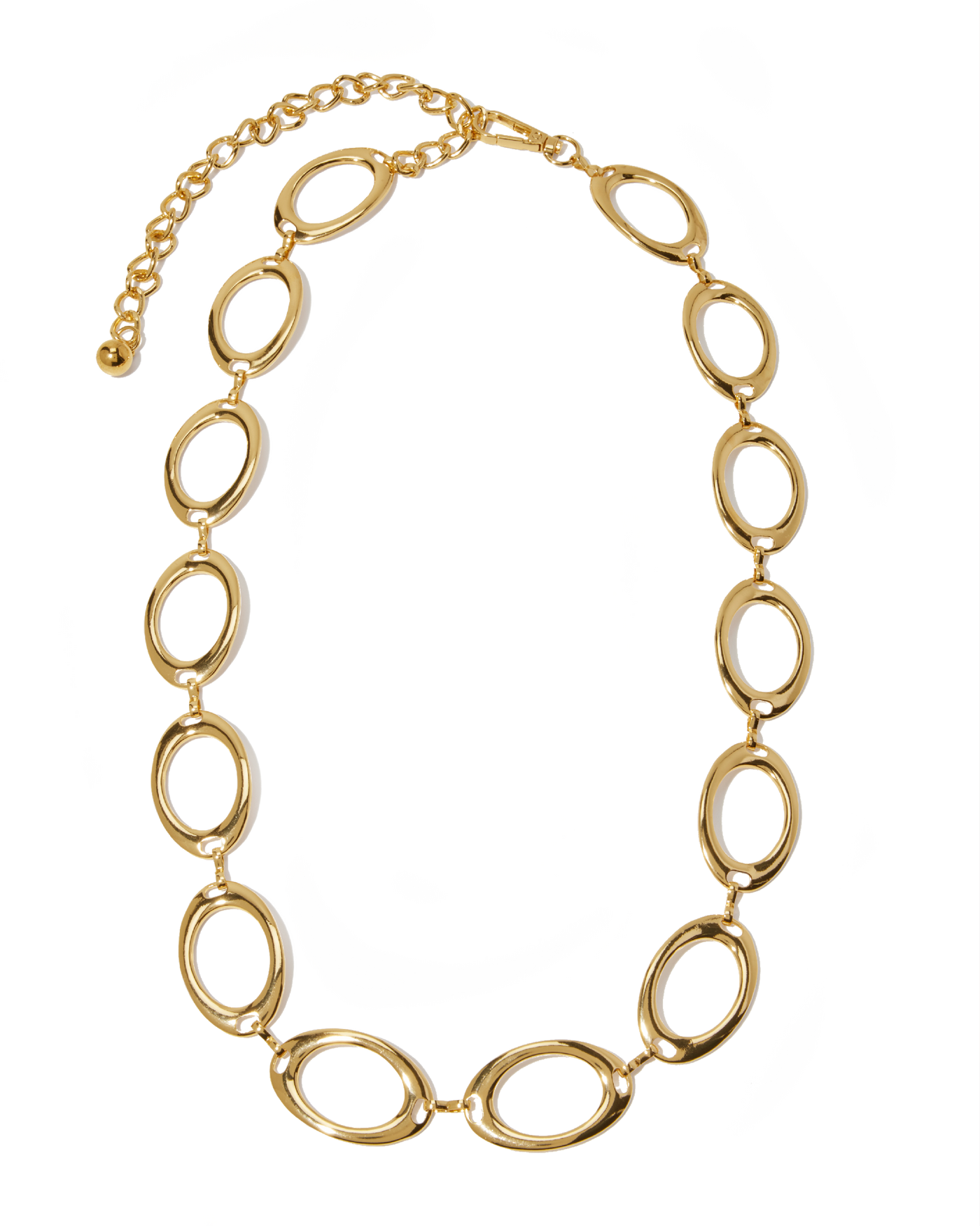 Oval Chain Belt Gold