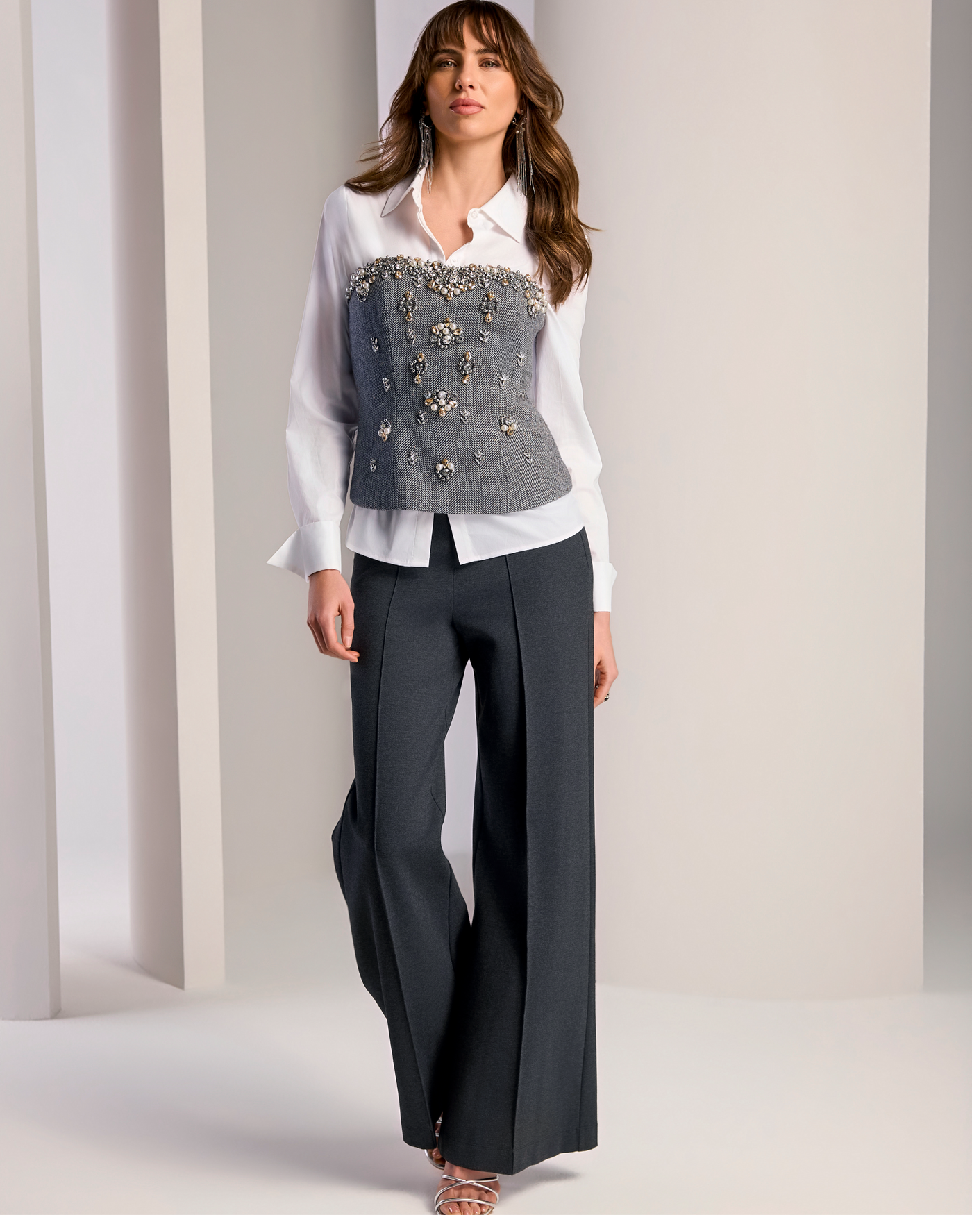 Malibu Ultimate Pull-On Ponte Pant Charcoal Heather