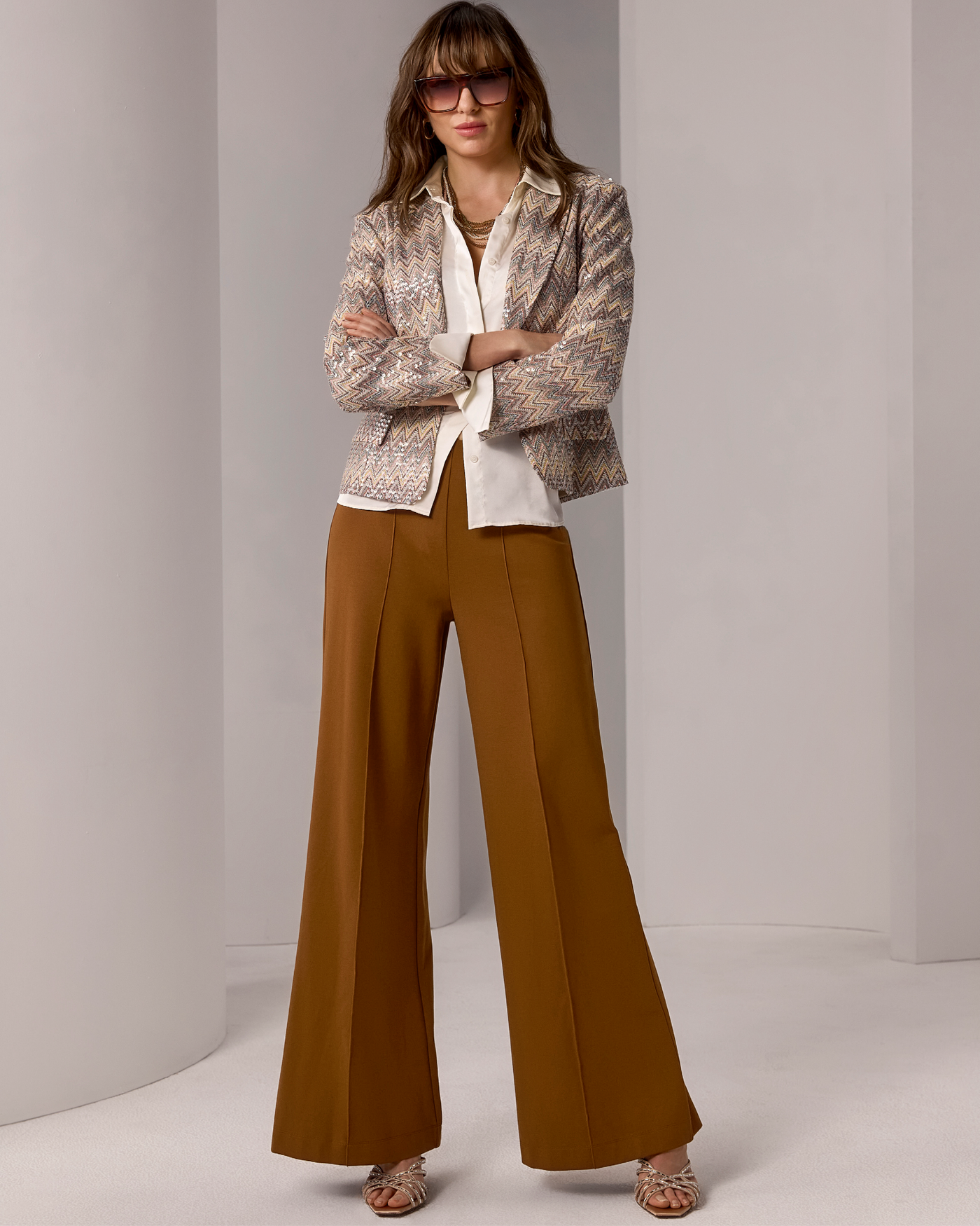 Malibu Ultimate Pull-On Ponte Pant Tortoise Shell