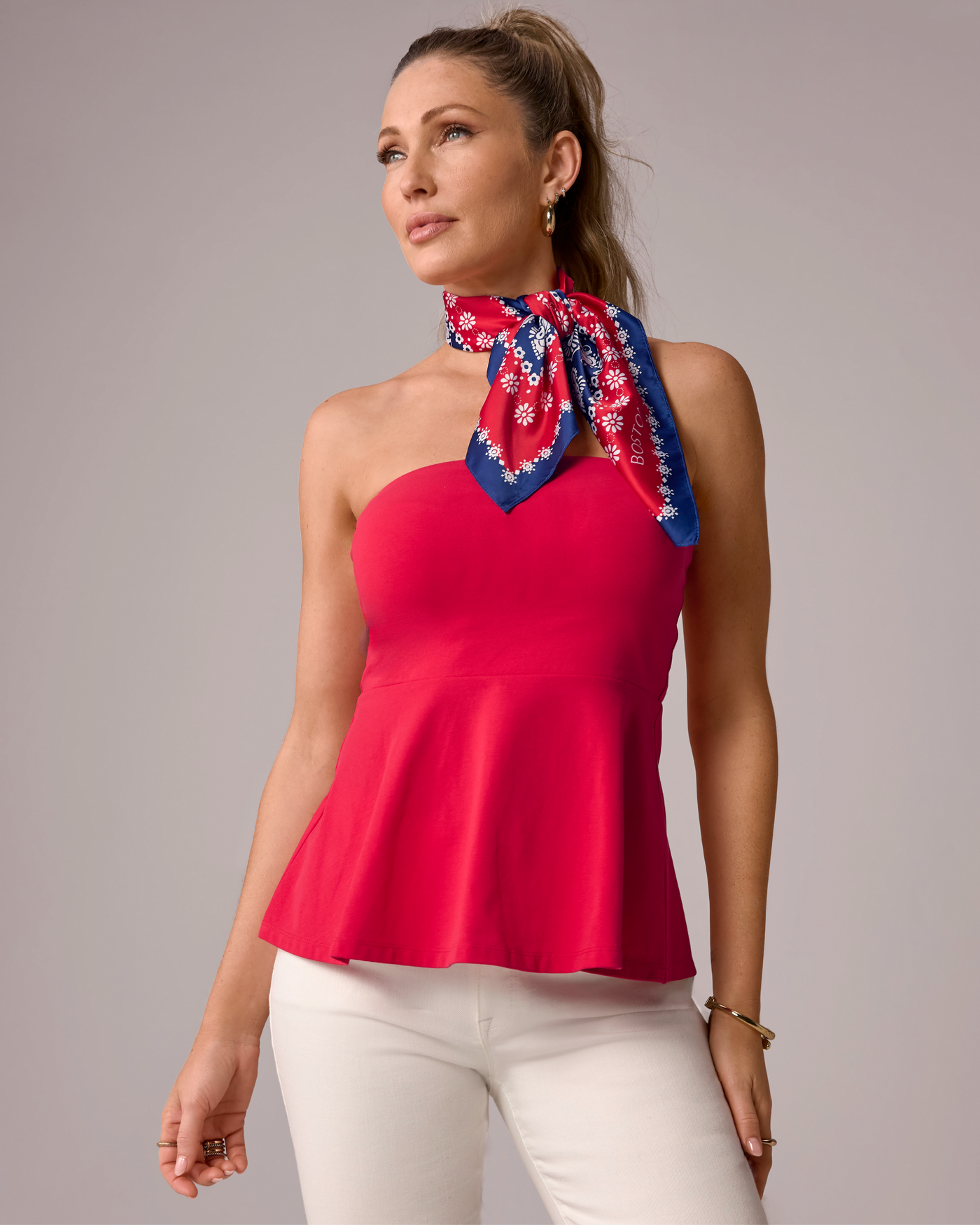 So Sexy Peplum Tube Top Tomato Red – Boston Proper