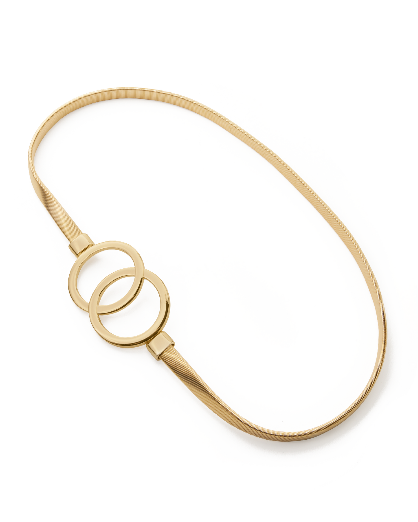 Double Circle Slinky Belt Gold