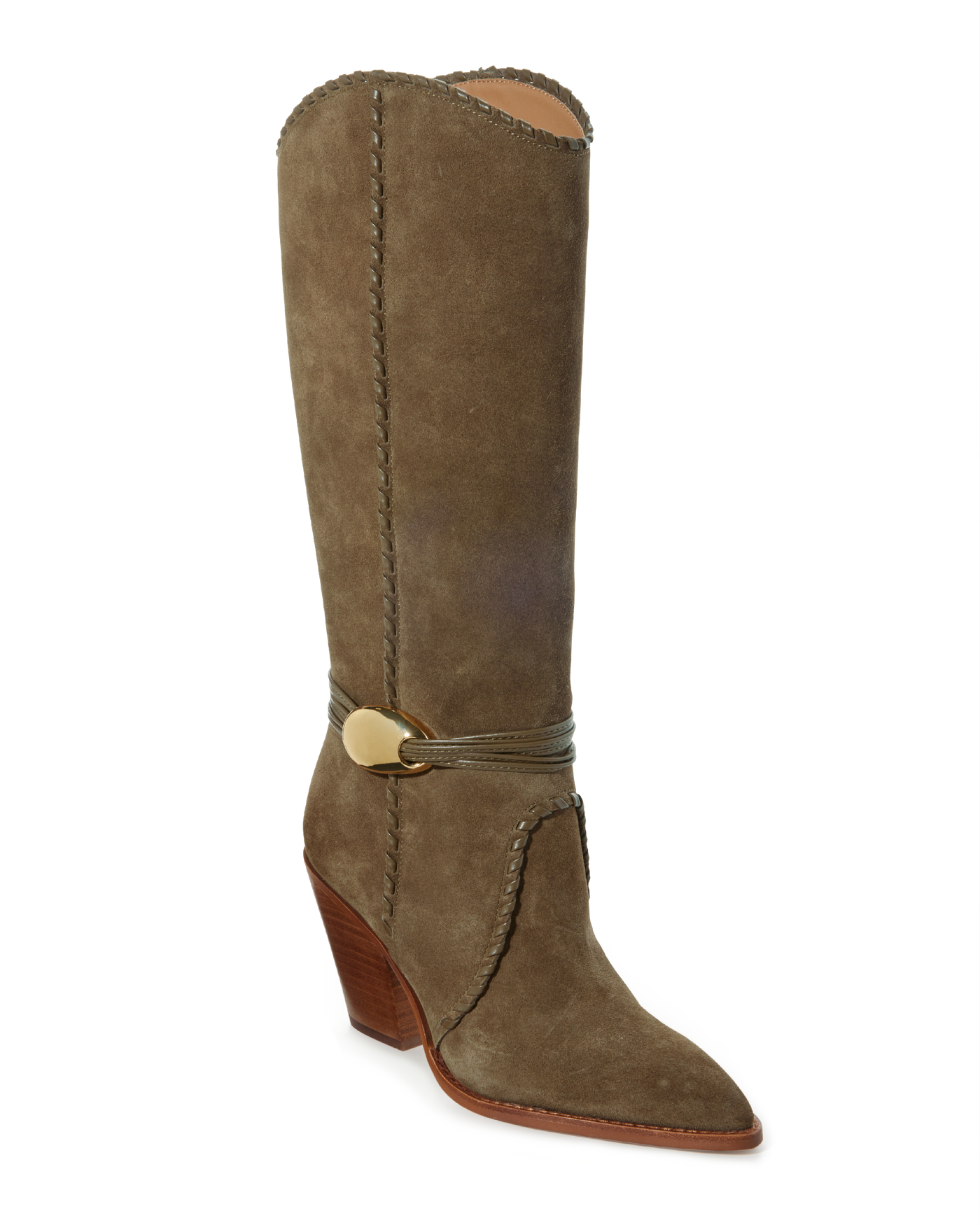 Hardware Western Boot Olive