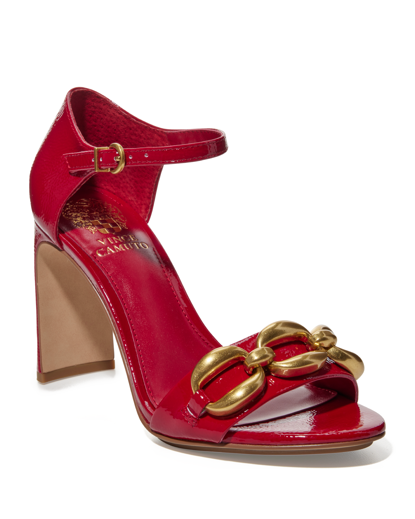 Large Chain Detail Heel Red