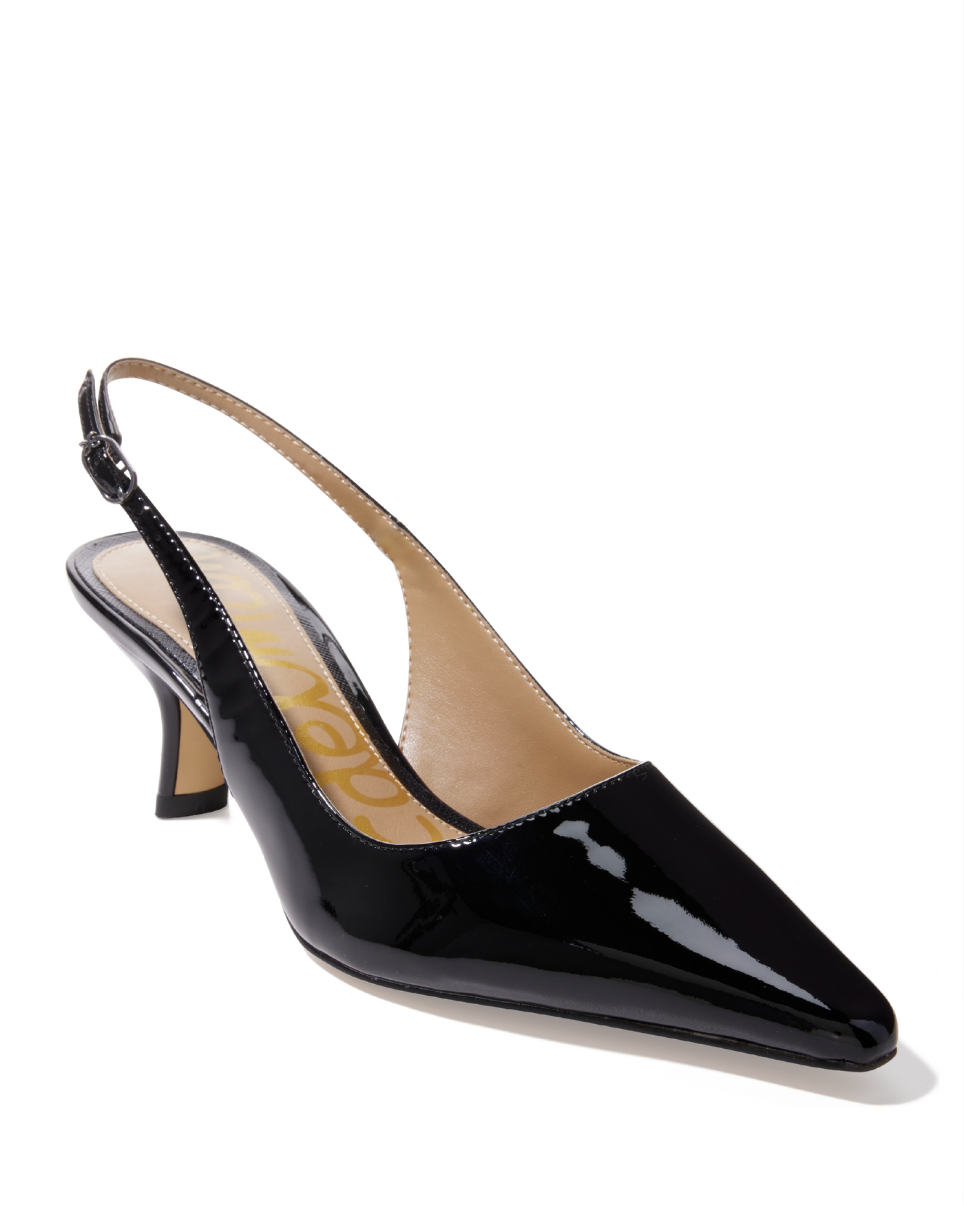 Sling-Back Kitten Heel Black