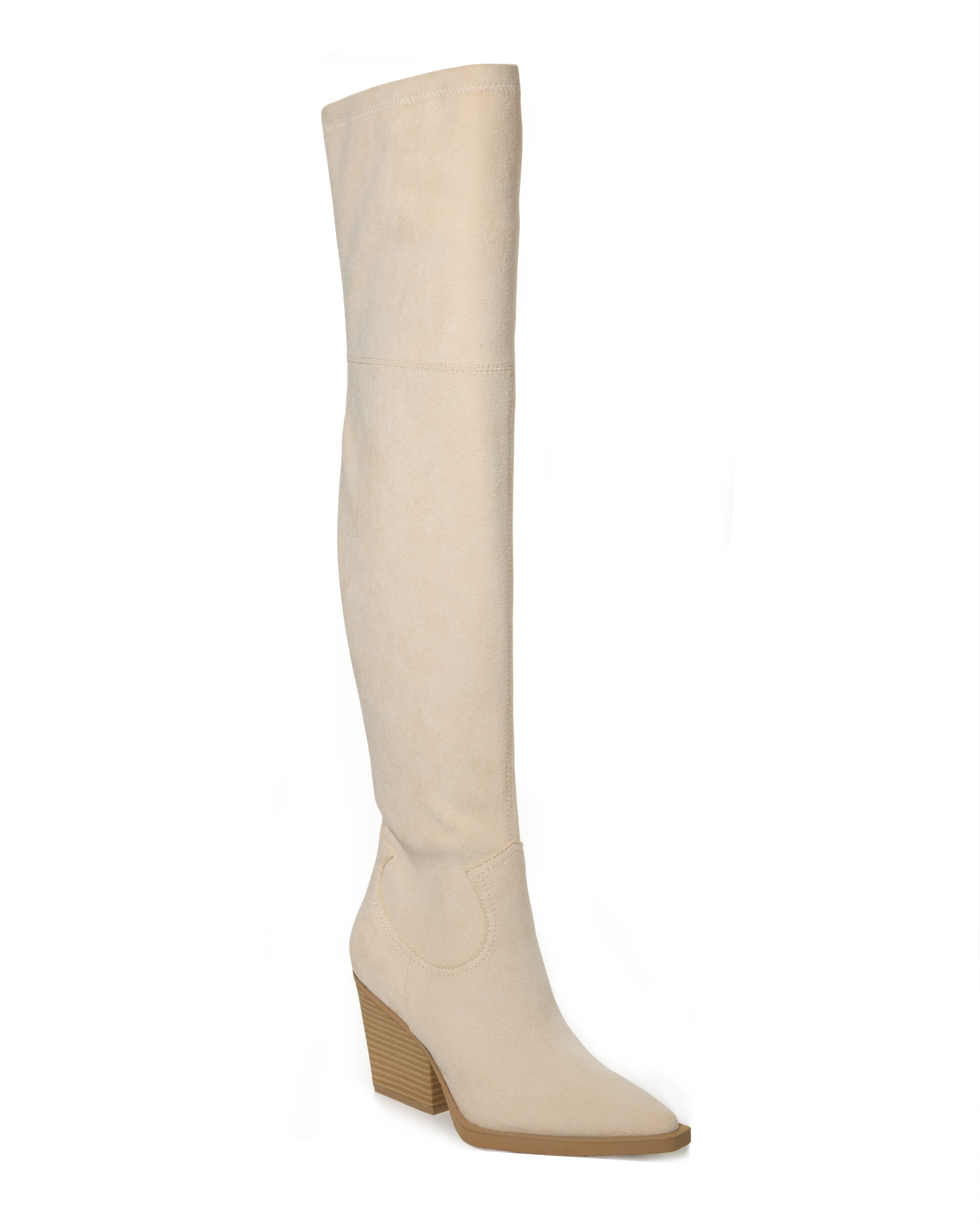 Over The Knee Western Boot Bone