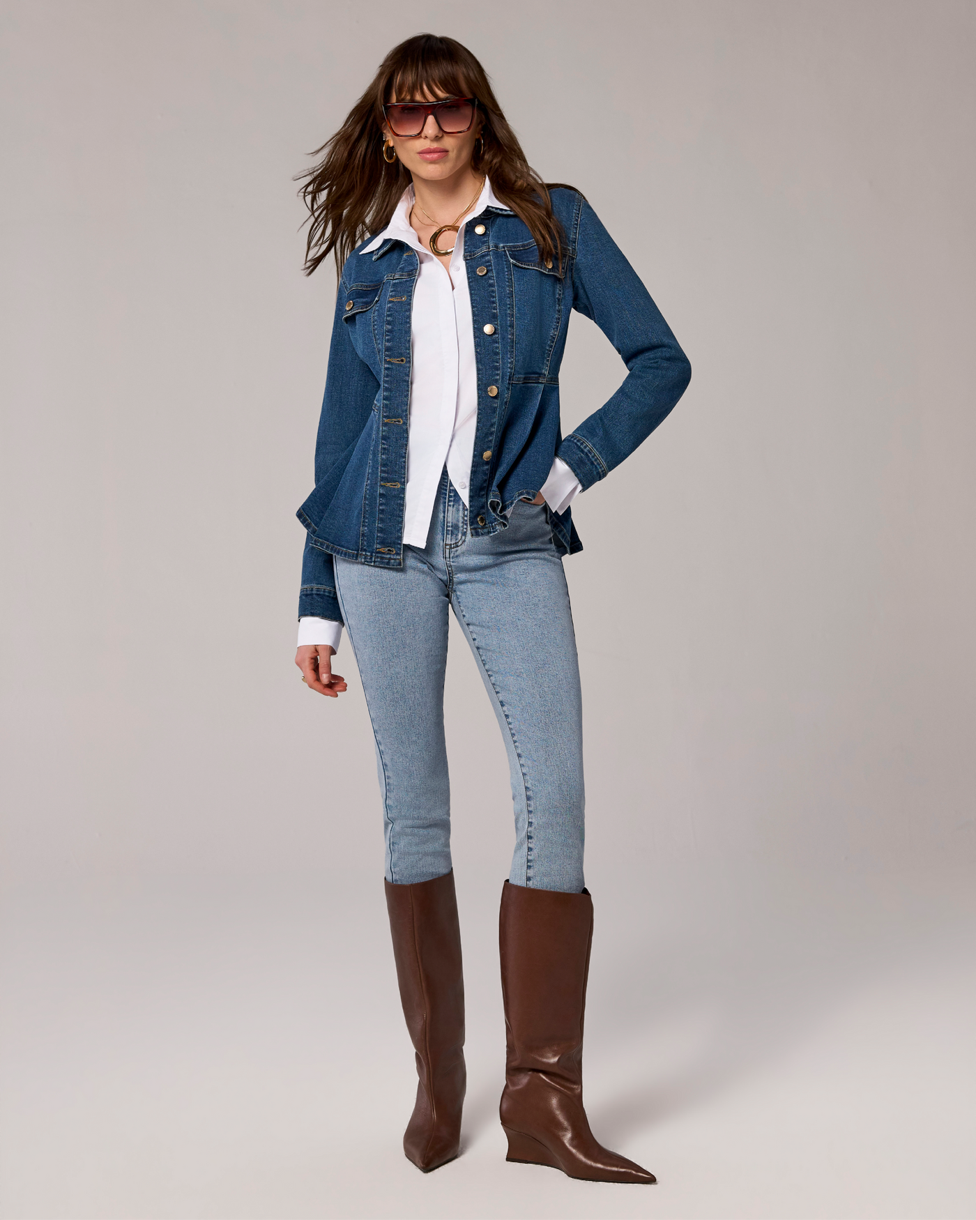 Aspen High Rise Skinny Jean Light Wash Denim