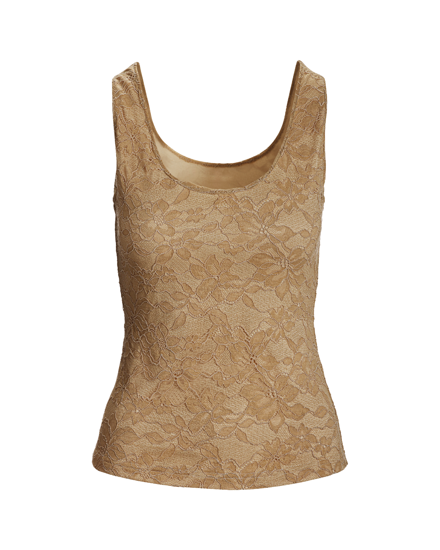 Lace Scoop Neck Tank Top Tan – Boston Proper