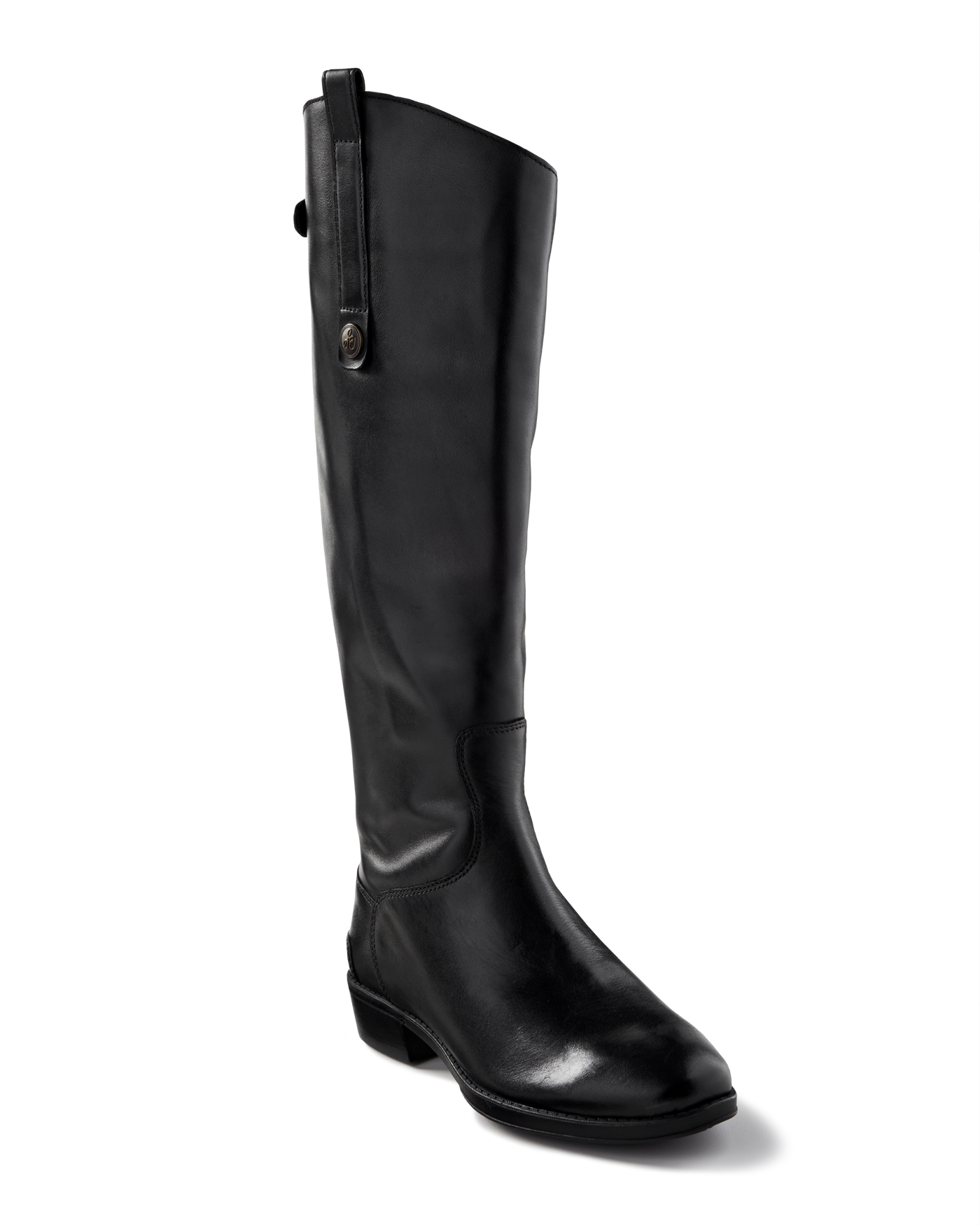Curved Shaft Riding Boot Black