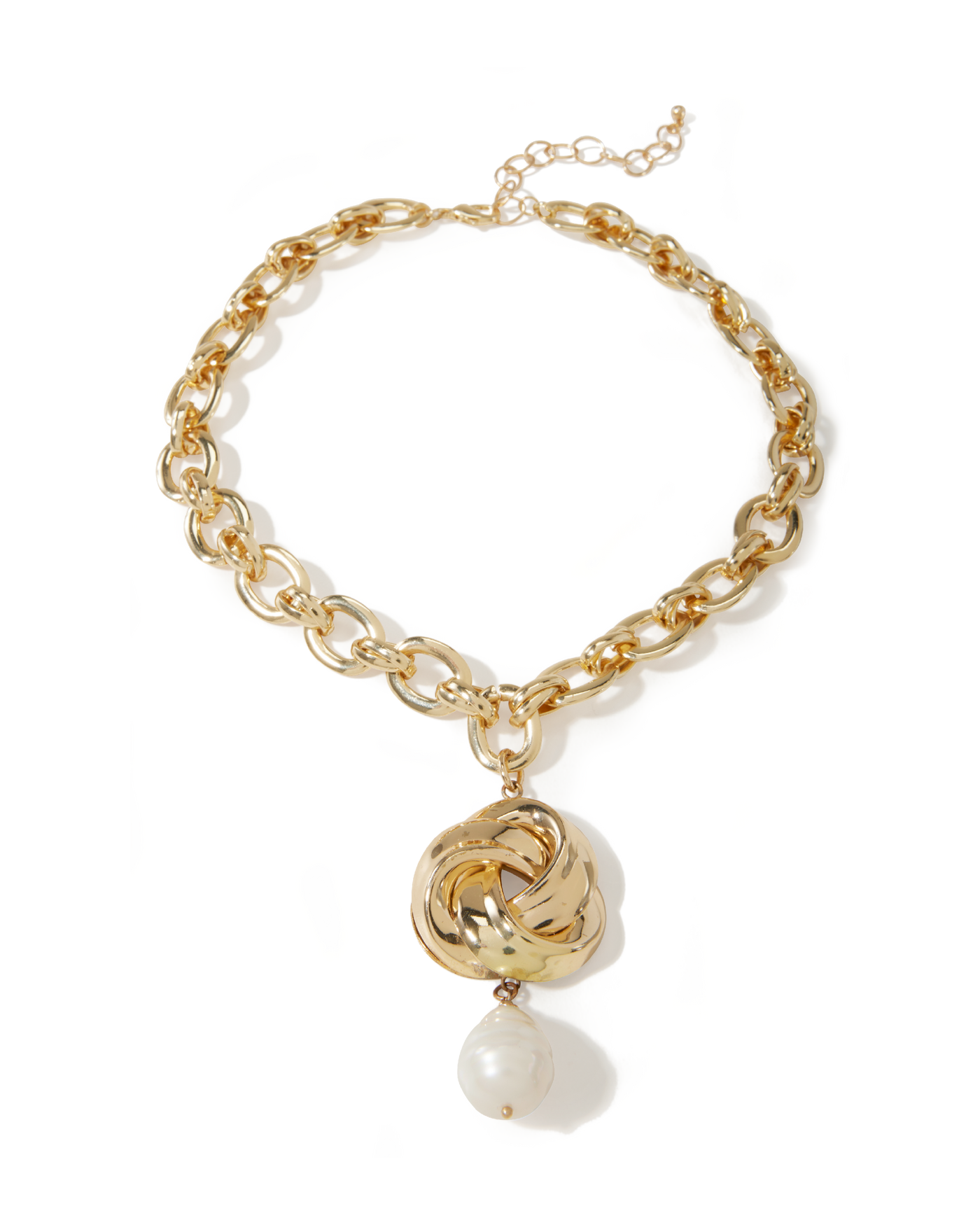 Pearl Pendant Necklace Gold