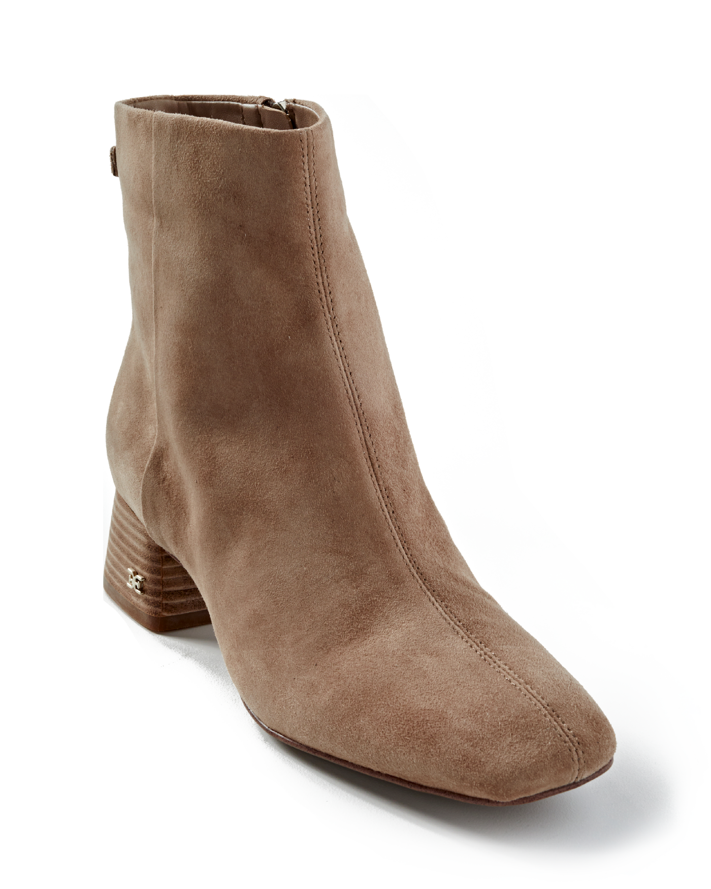 Sam Edelman Rounded-Toe Bootie Almond