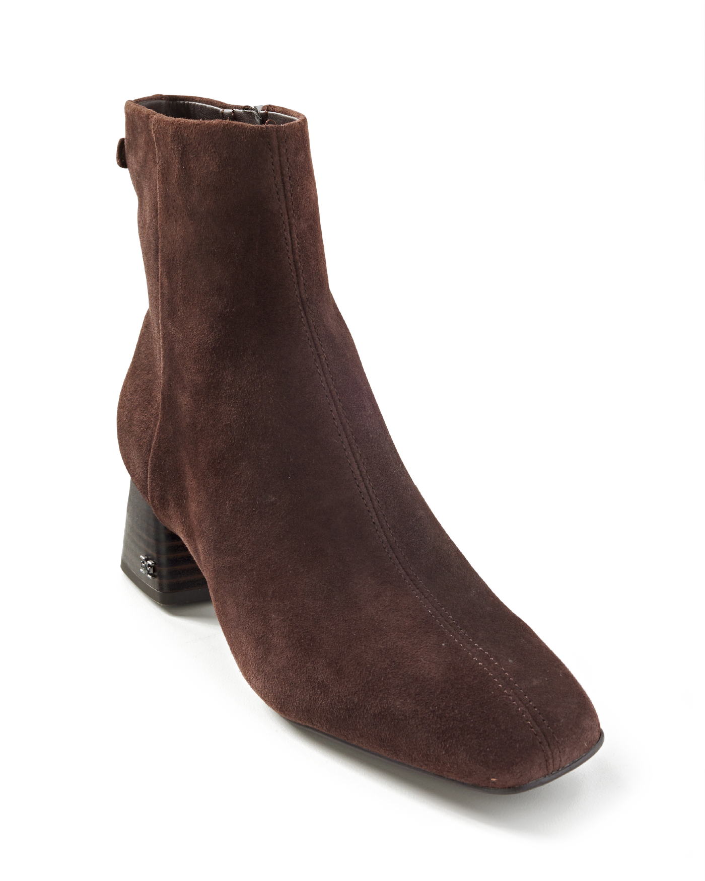 Sam Edelman Rounded-Toe Bootie Cafe Noir