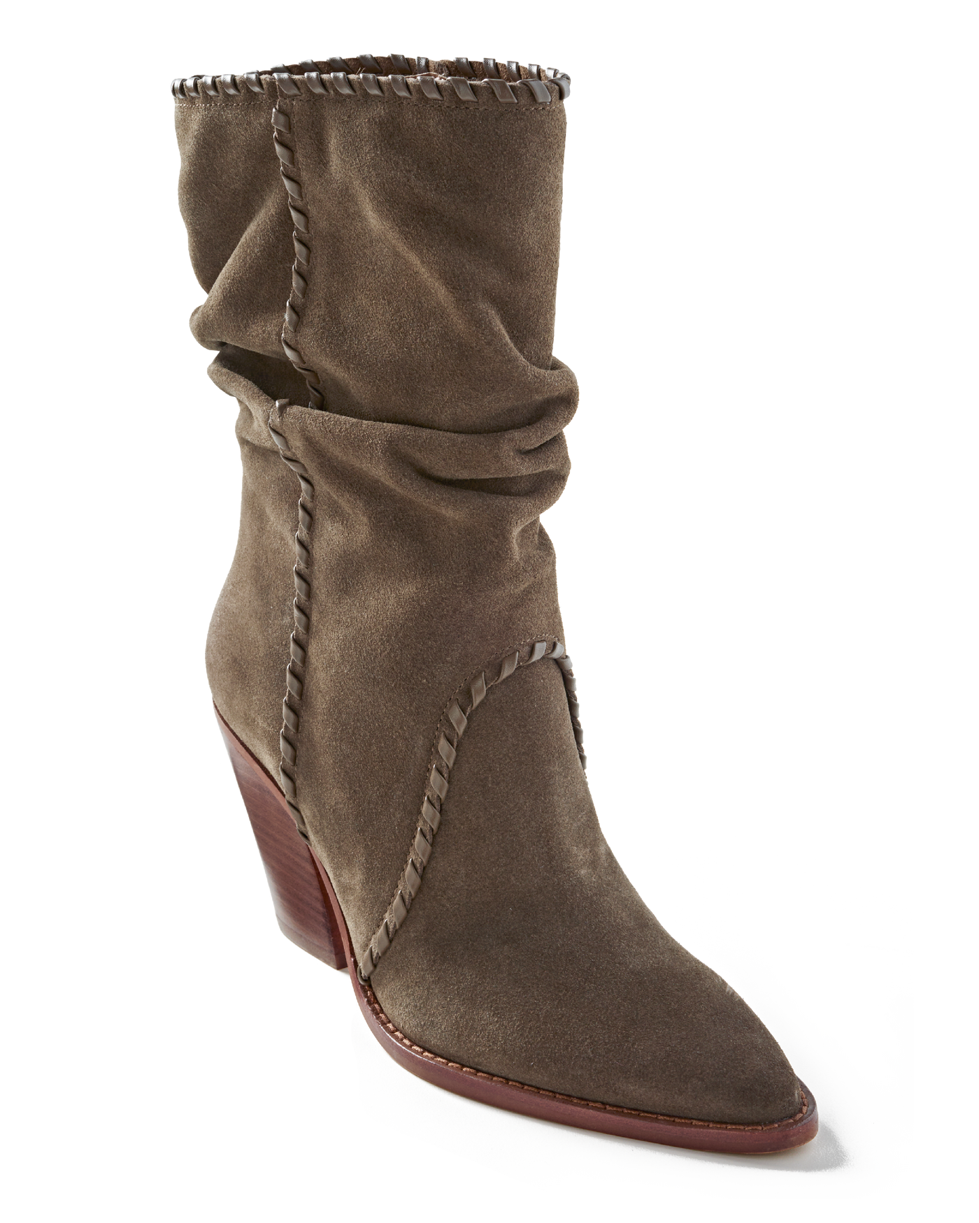 Dolce Vita Suede Slouchy Bootie Olive