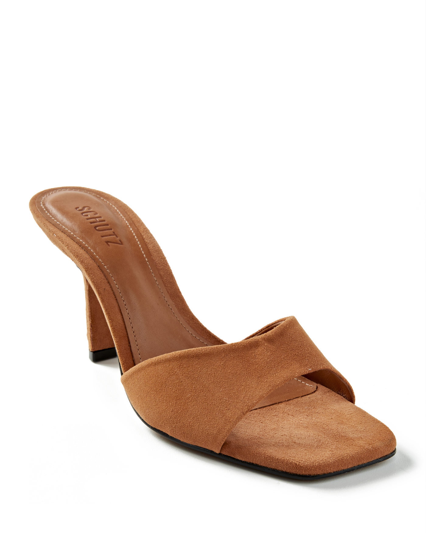 Suede Heel Tan