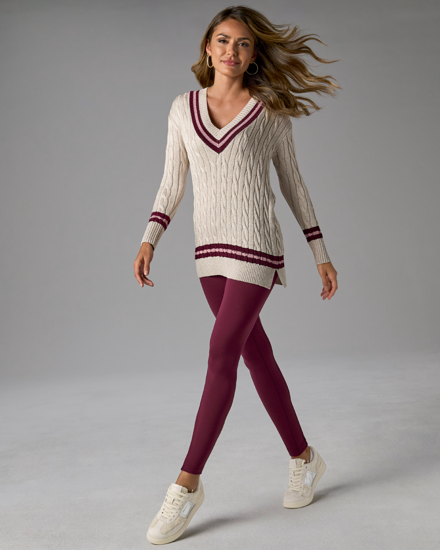 High Waisted Sport Legging Black Cherry