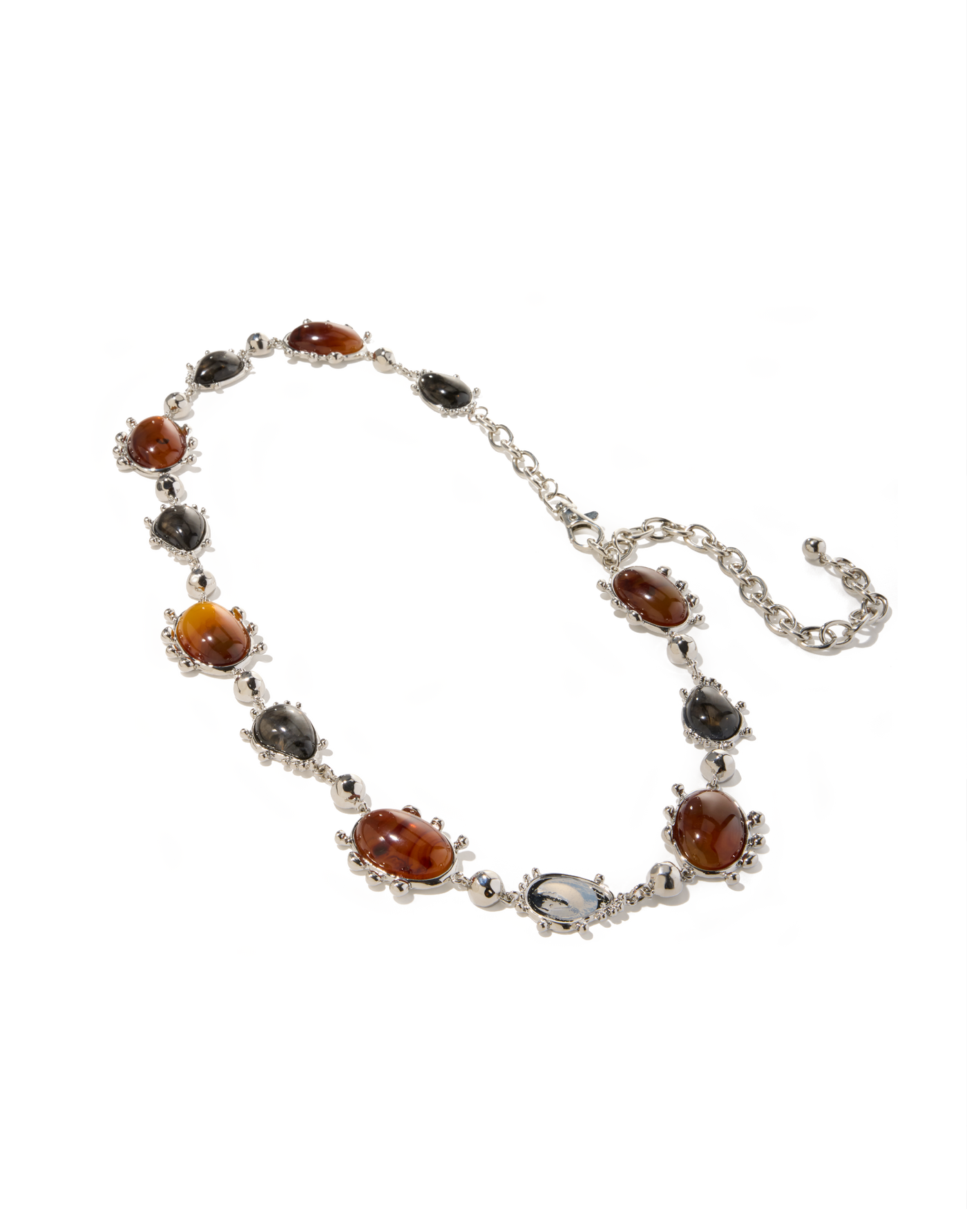 Neutral Stone Chain Belt Multi