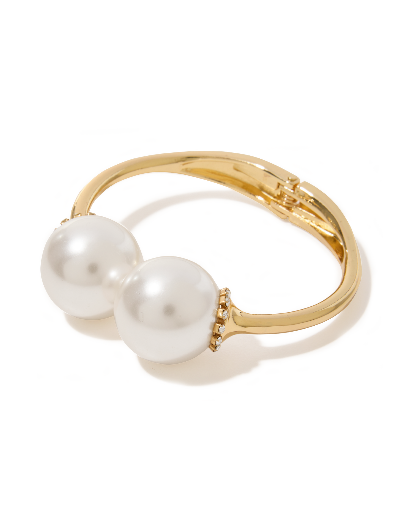 Double Pearl Cuff Gold