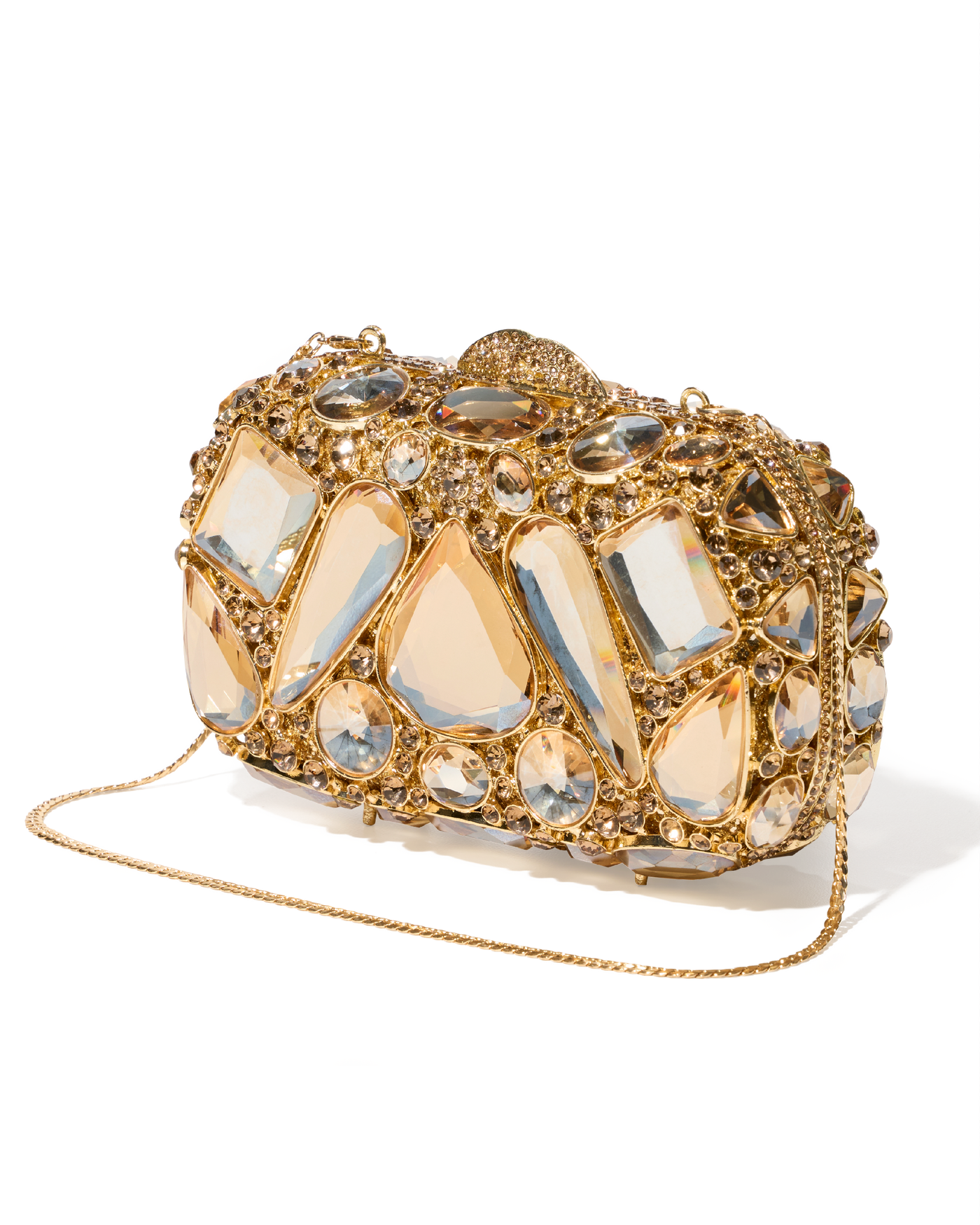 Large Gem Clutch Gold