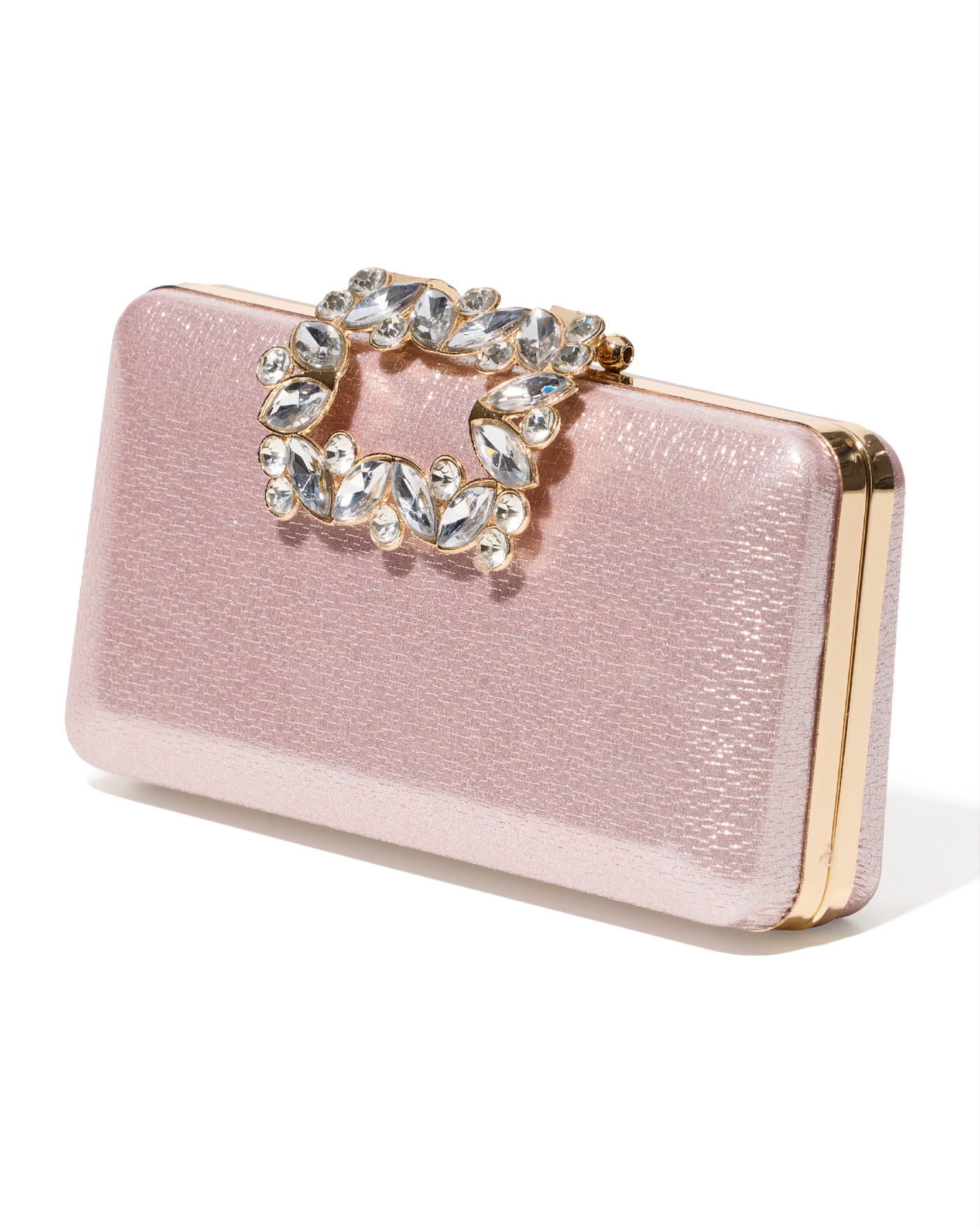Glitter and Crystal Clutch Pink