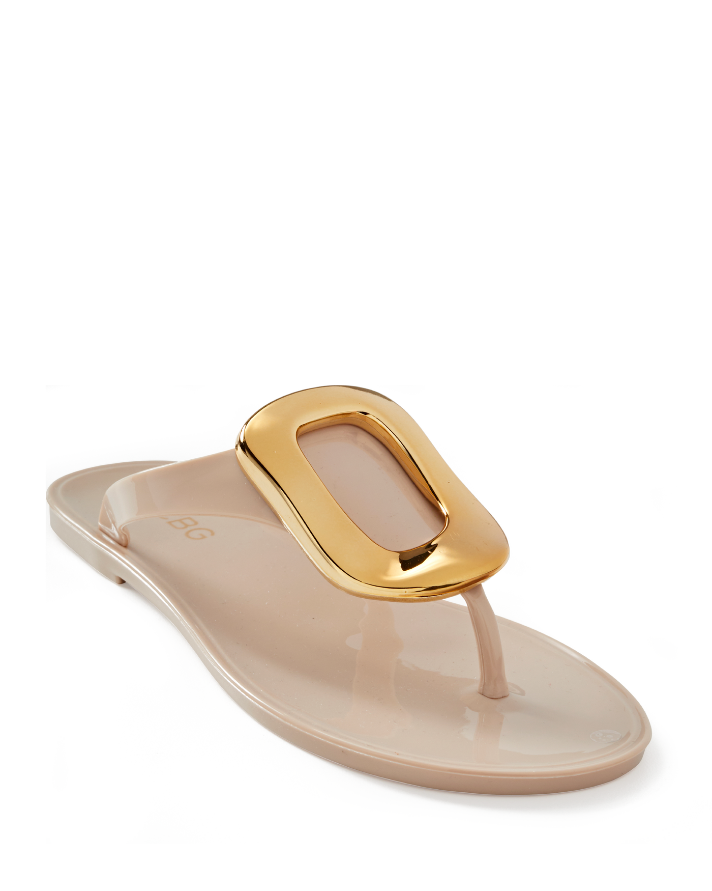 BCBGeneration Modern Hardware Pool Slide Tan