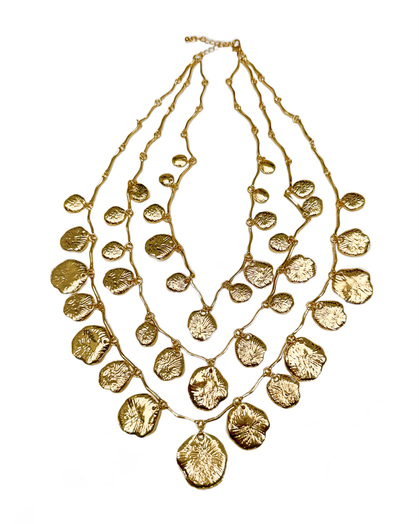 Modern Bohemian Layered Necklace Gold