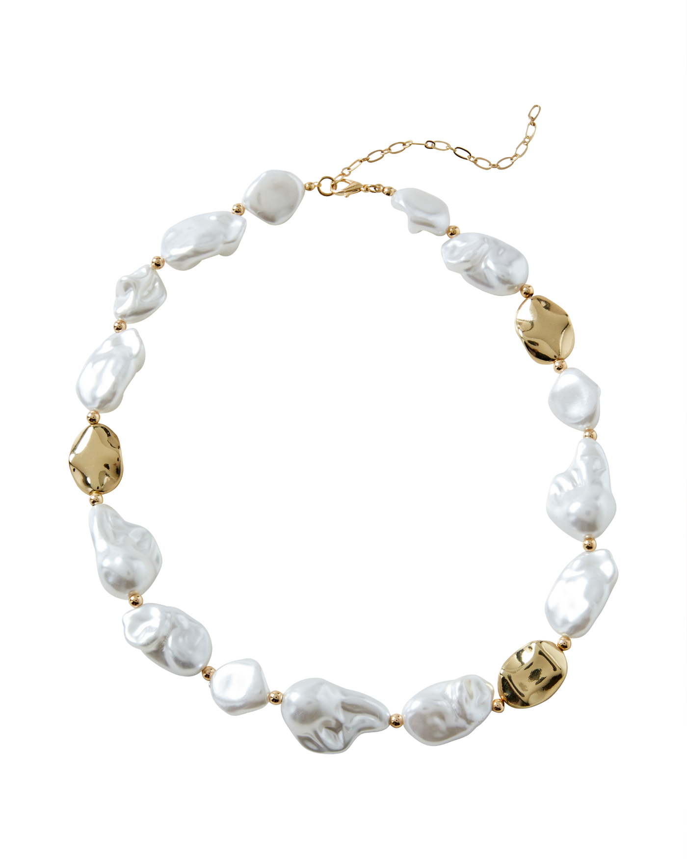 Resort Fresh Water Pearl Necklace Off White