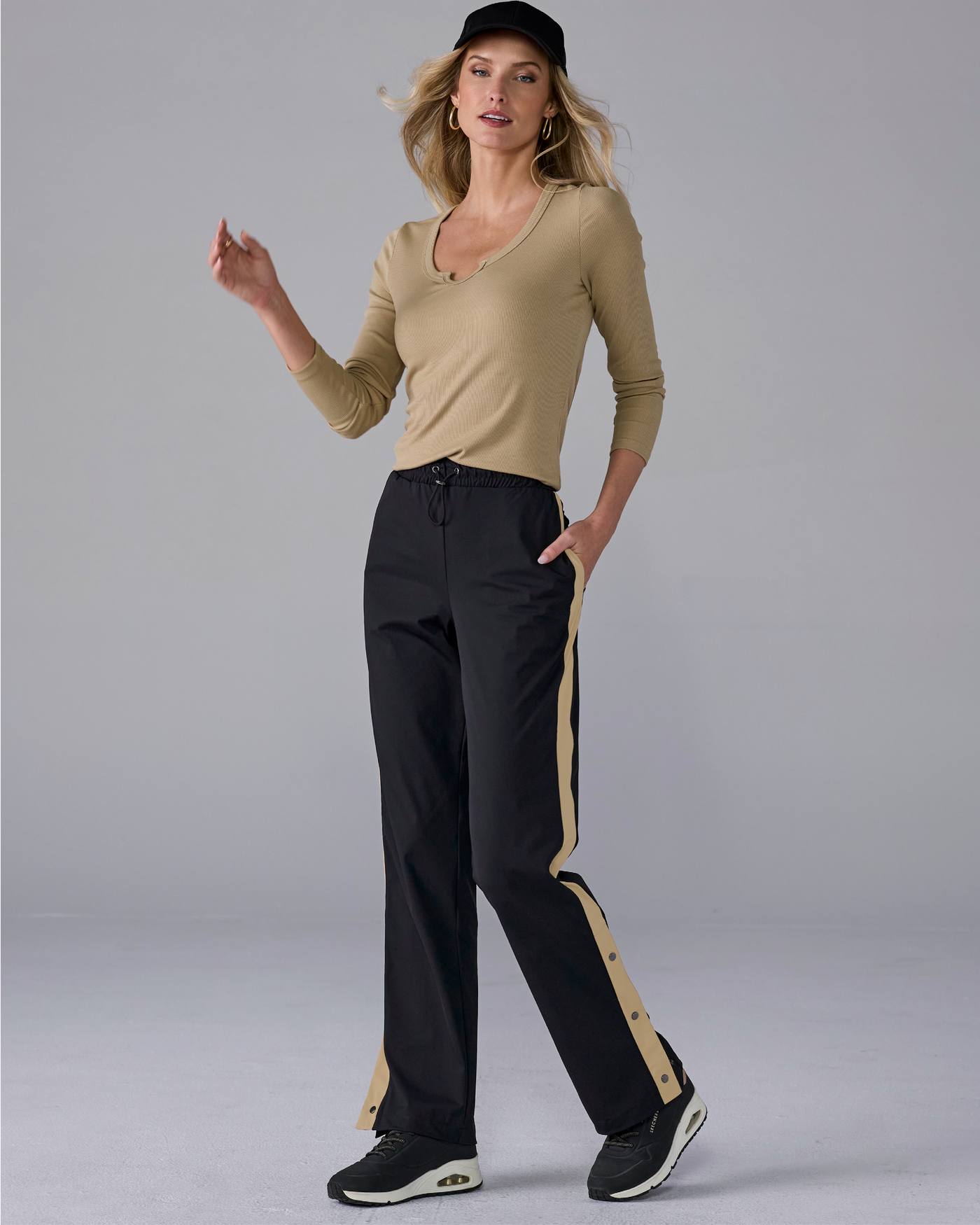 Track Stripe Pant Black Multi