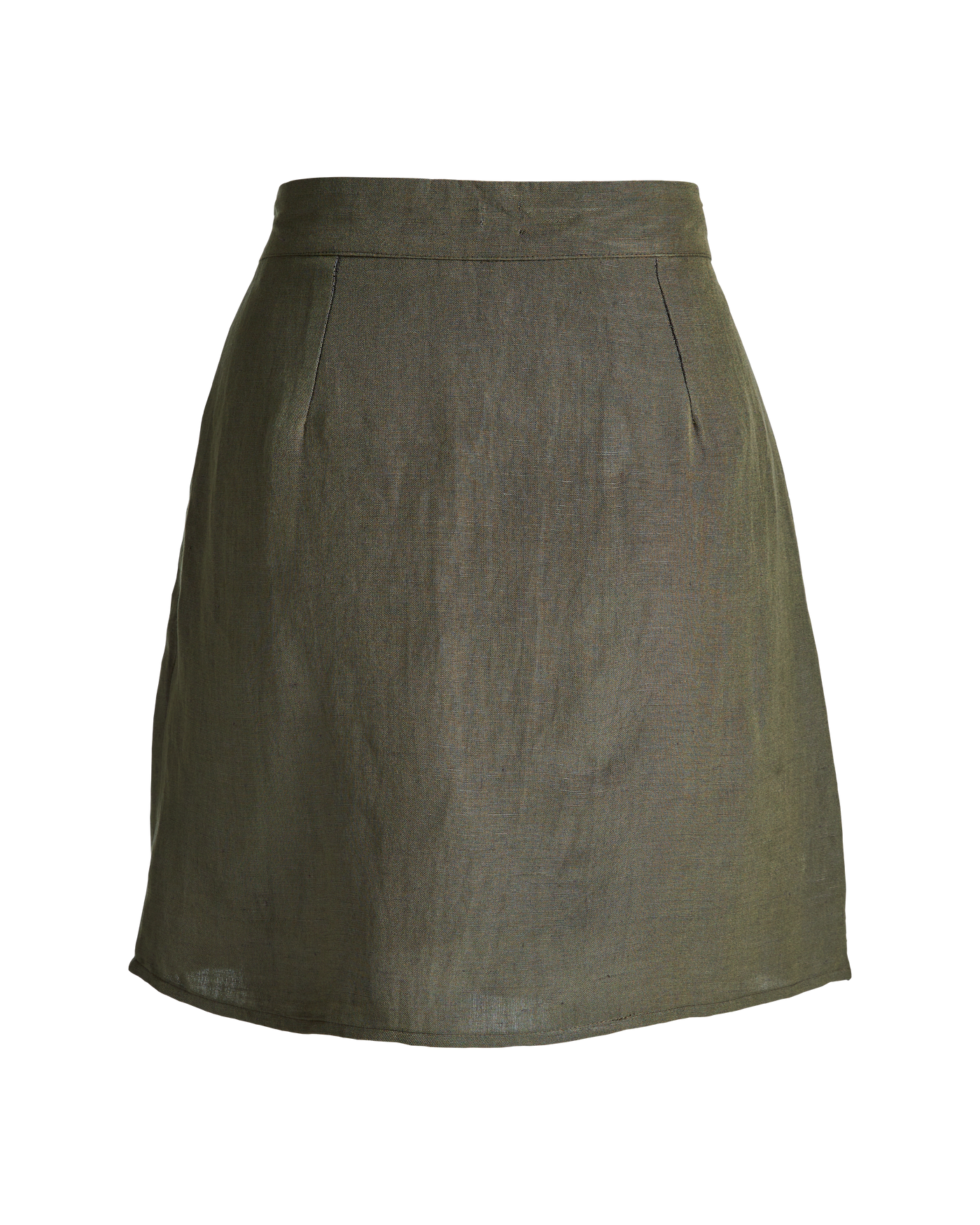 Flirty Linen Wrap Skort - Olive Night – Boston Proper