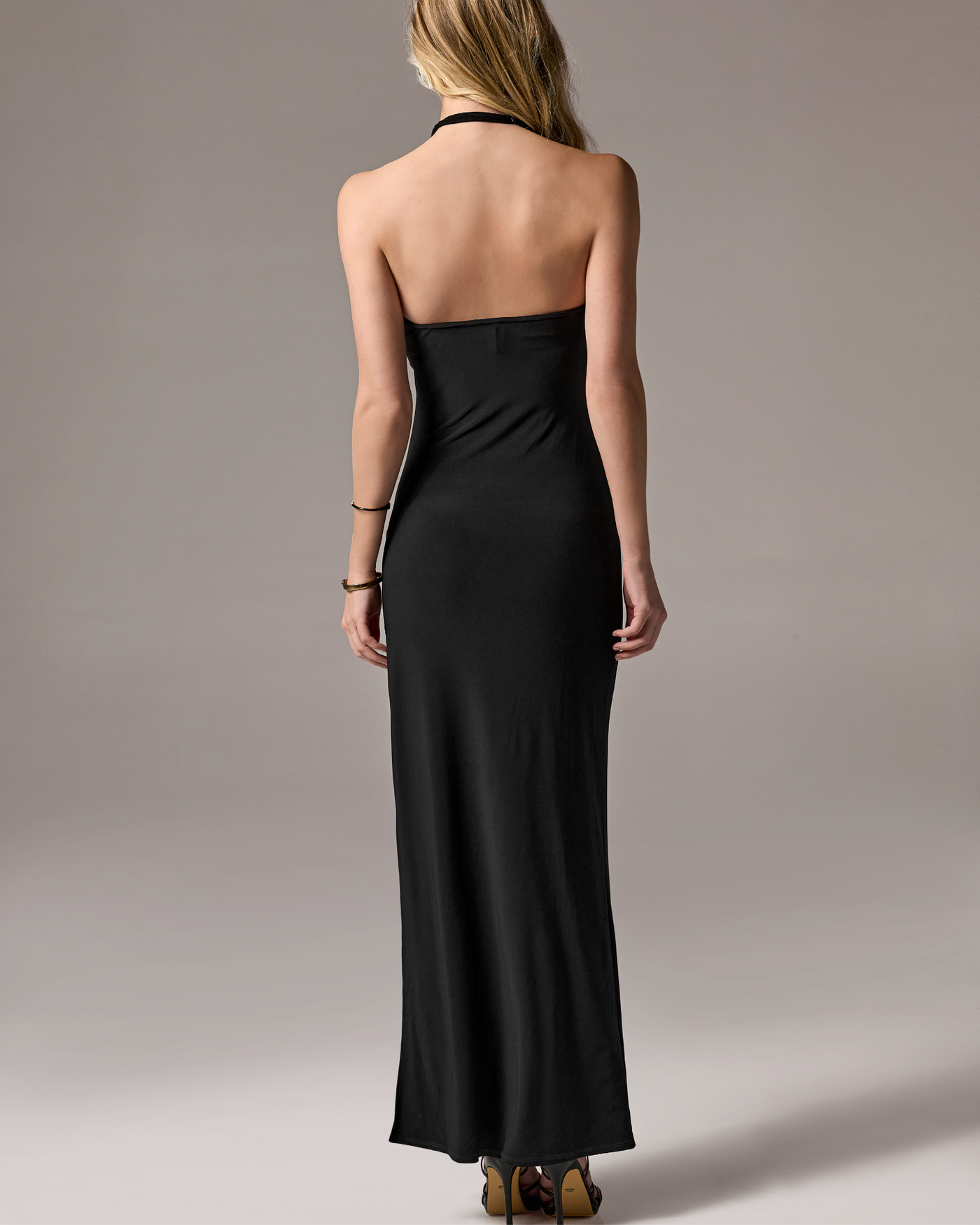 halter cowl dress Maxi Collection: MODEST