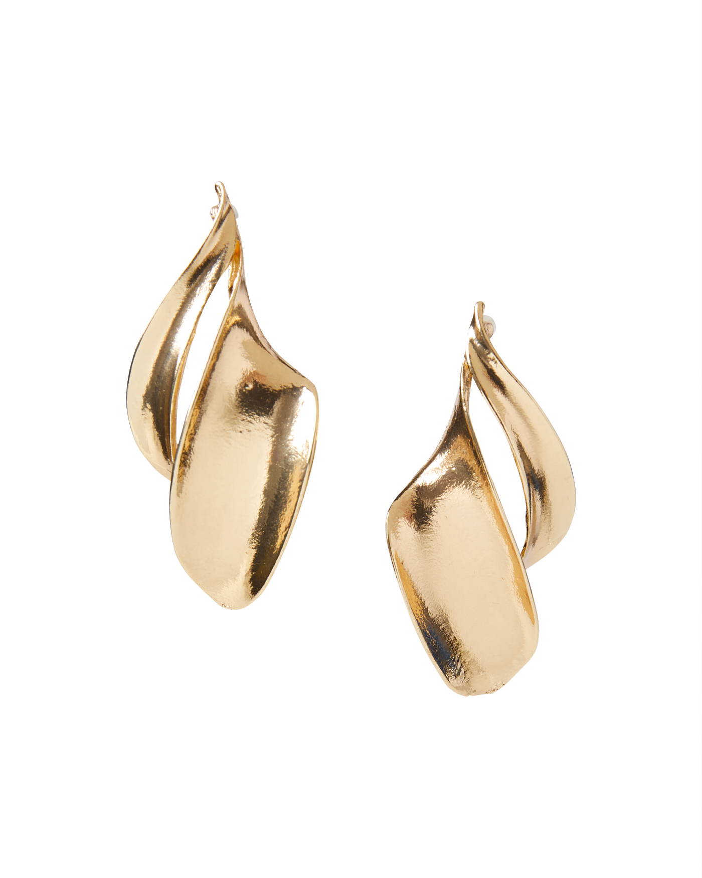 Twist Drop Earring Gold
