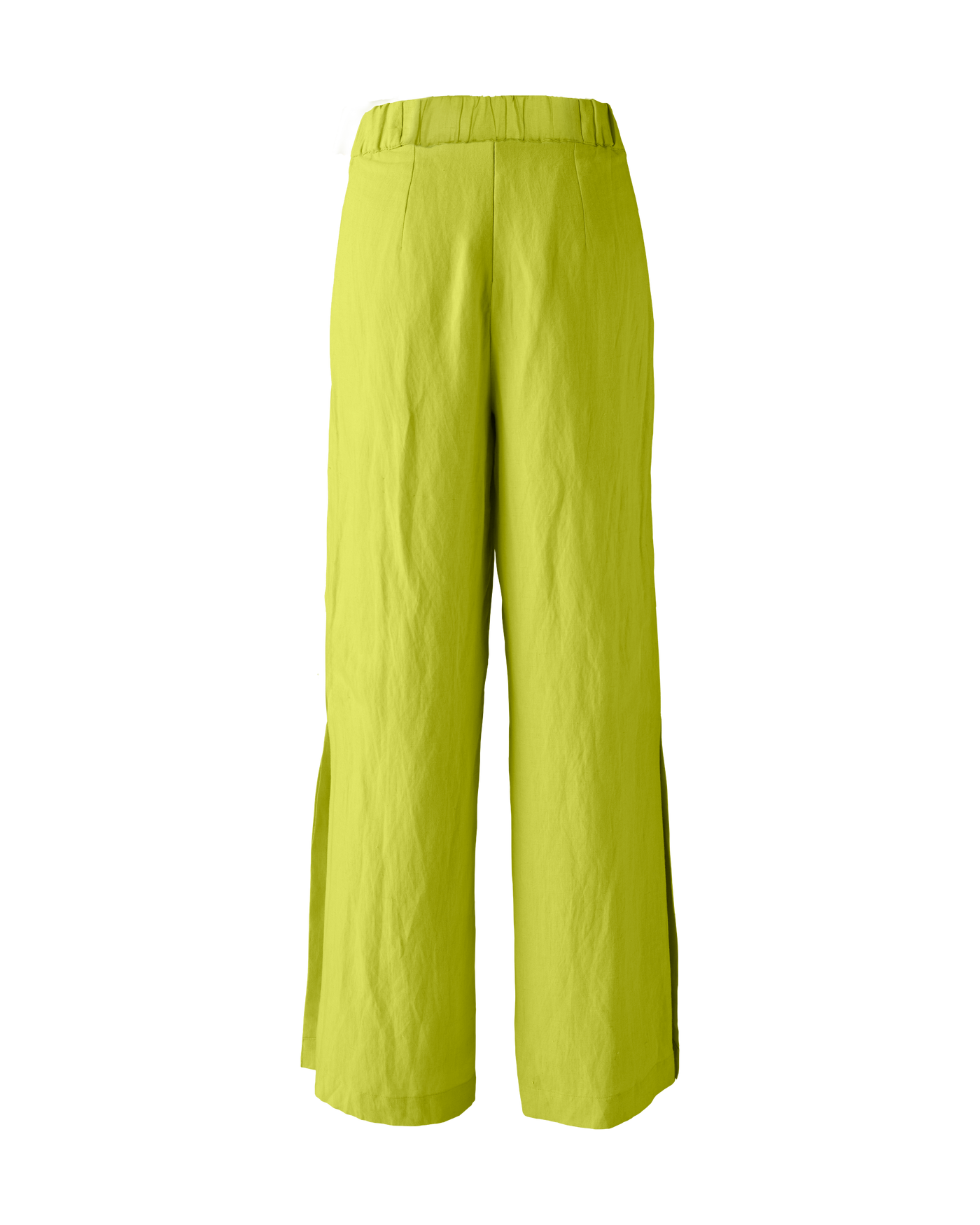 Side Slit Linen Pant - Bright Chartreuse | Boston Proper