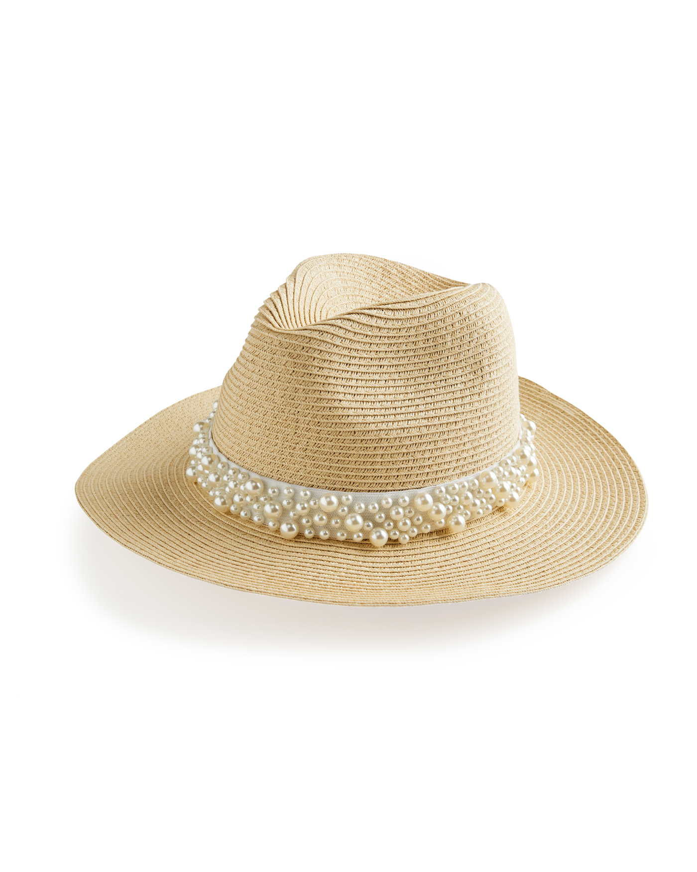 Pearl Band Hat Ivory/Natural