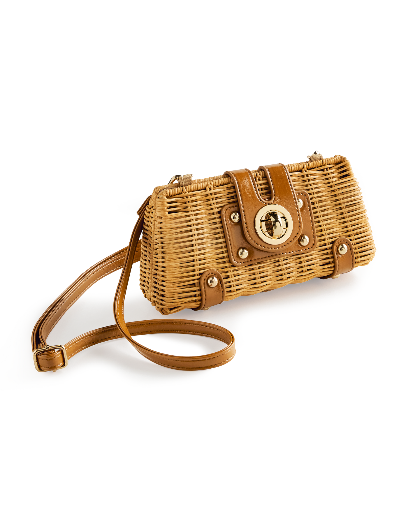 Wicker Clutch Natural/Brown