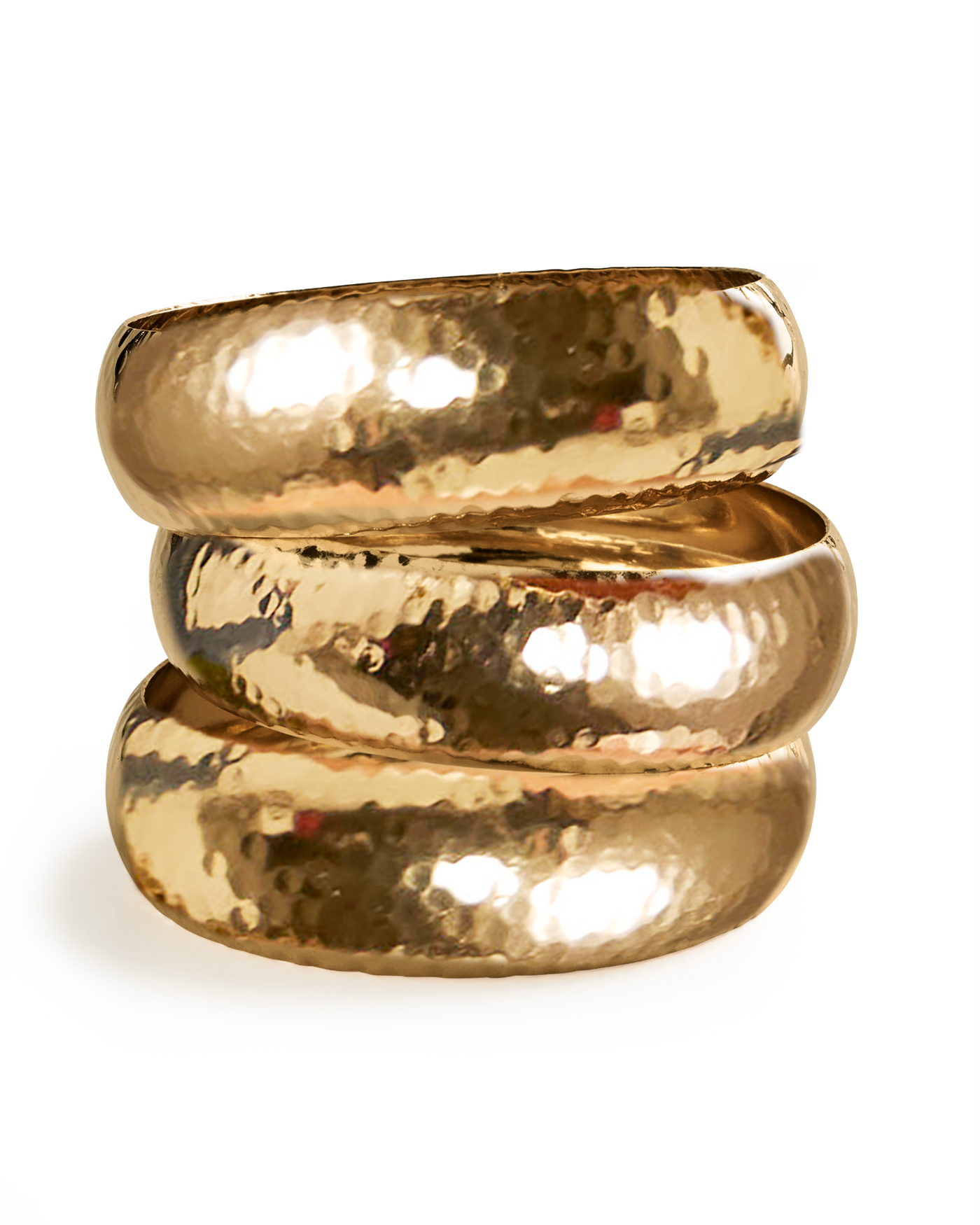 Gold Chunky Bangle Set Gold