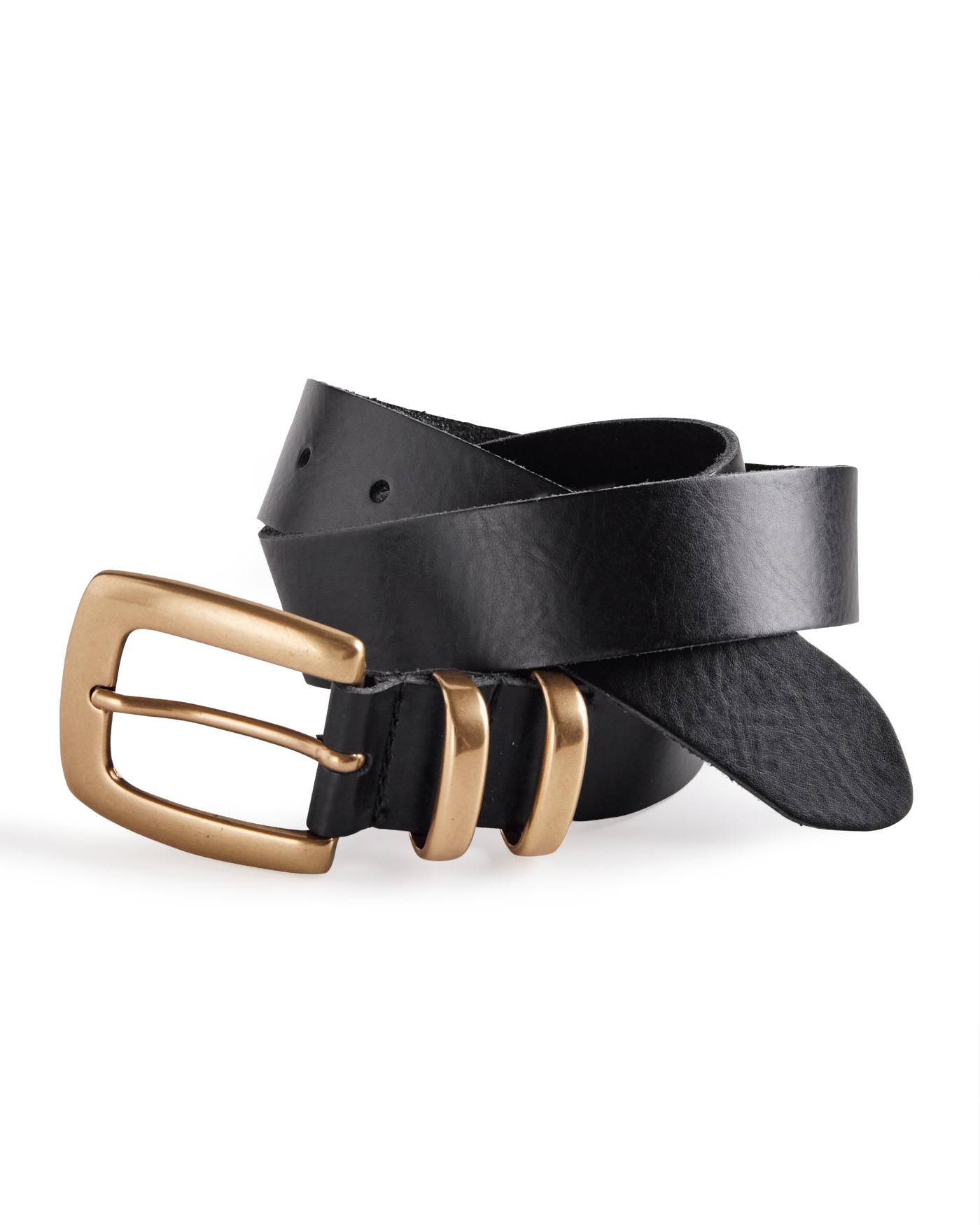 Modern Buckle Hardware Belt Black