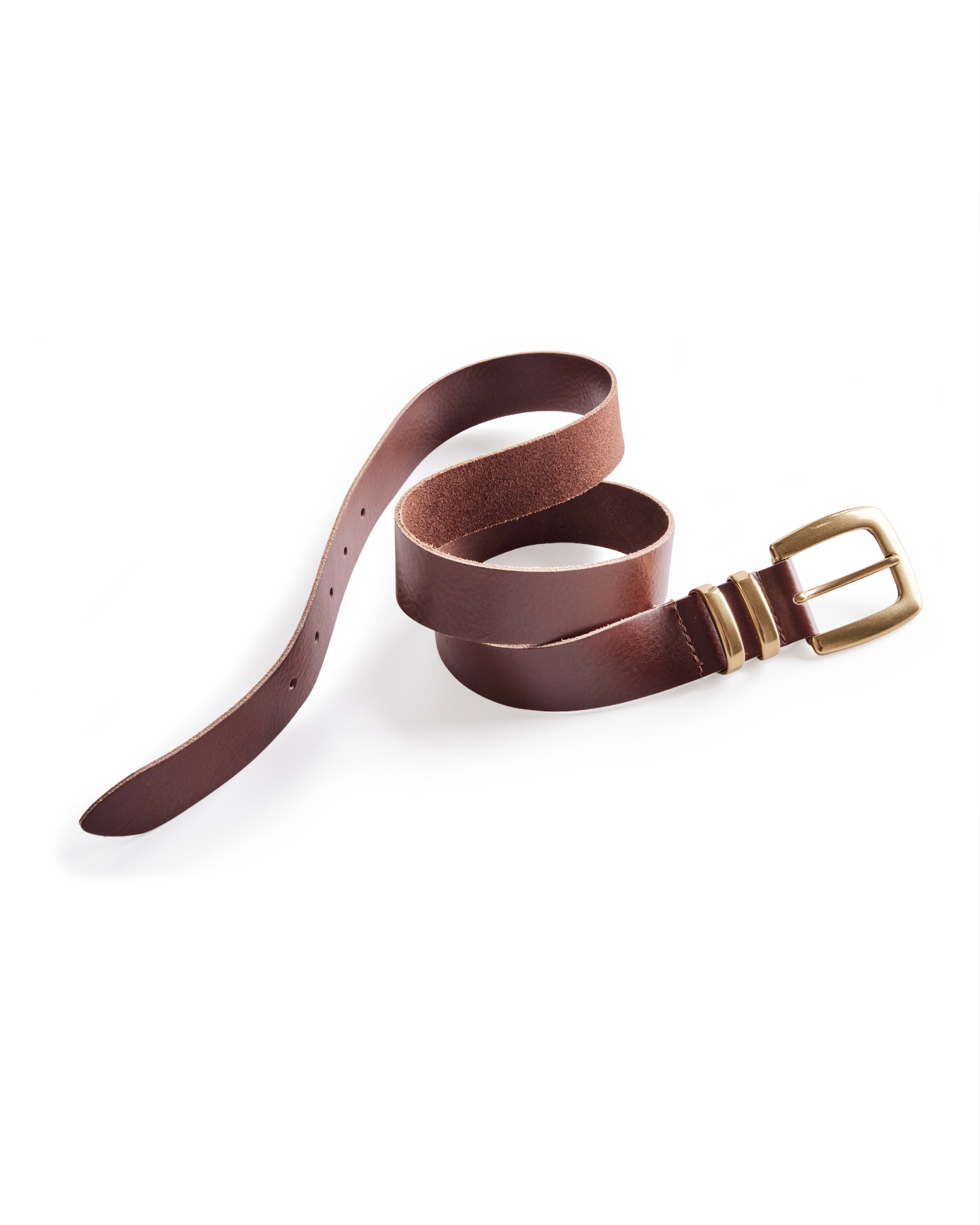 Modern Buckle Hardware Belt Chocolate Brown