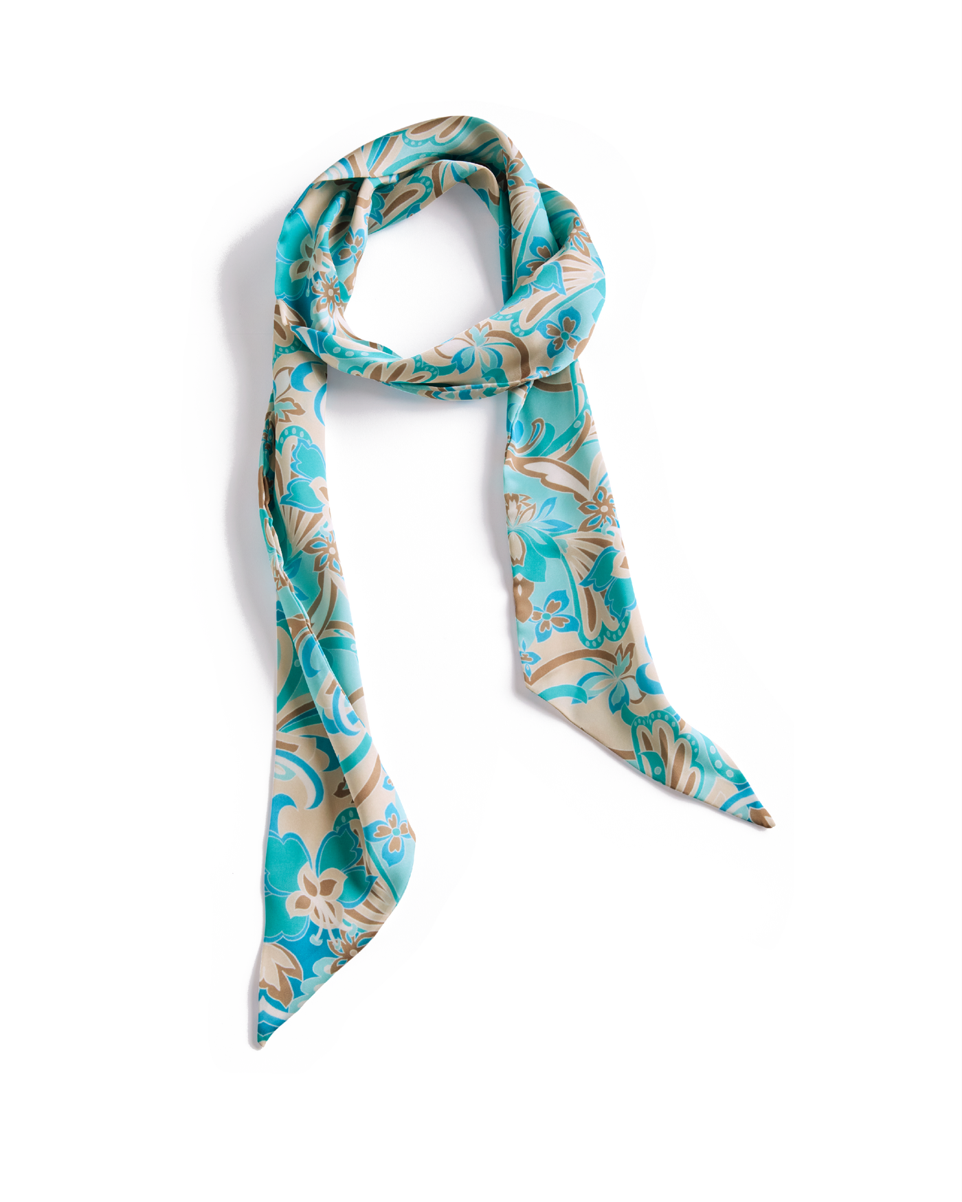 Printed Neck Scarf Agua Abstract