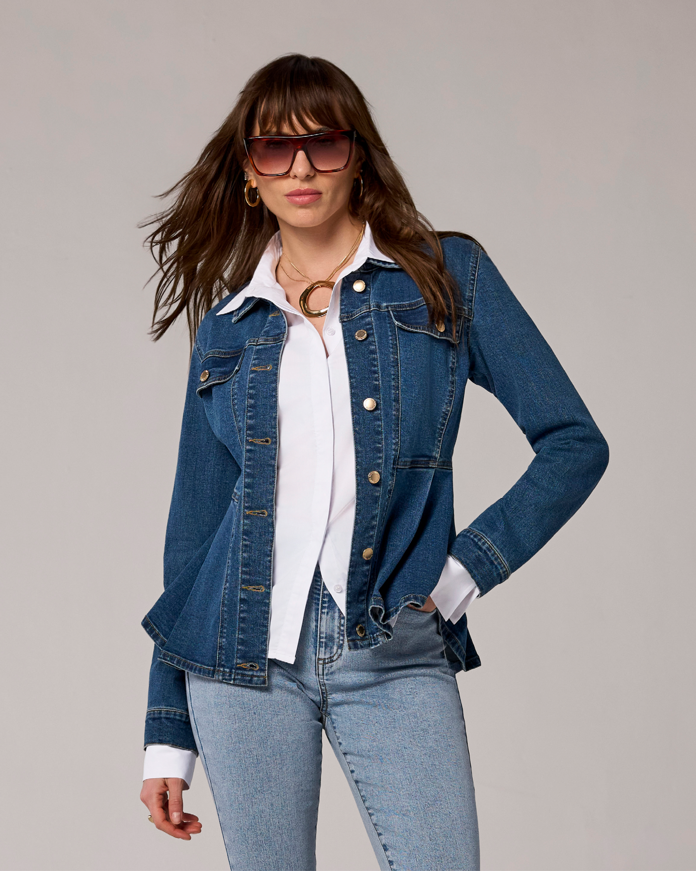 Denim Utility Jacket Denim/Medium Wash