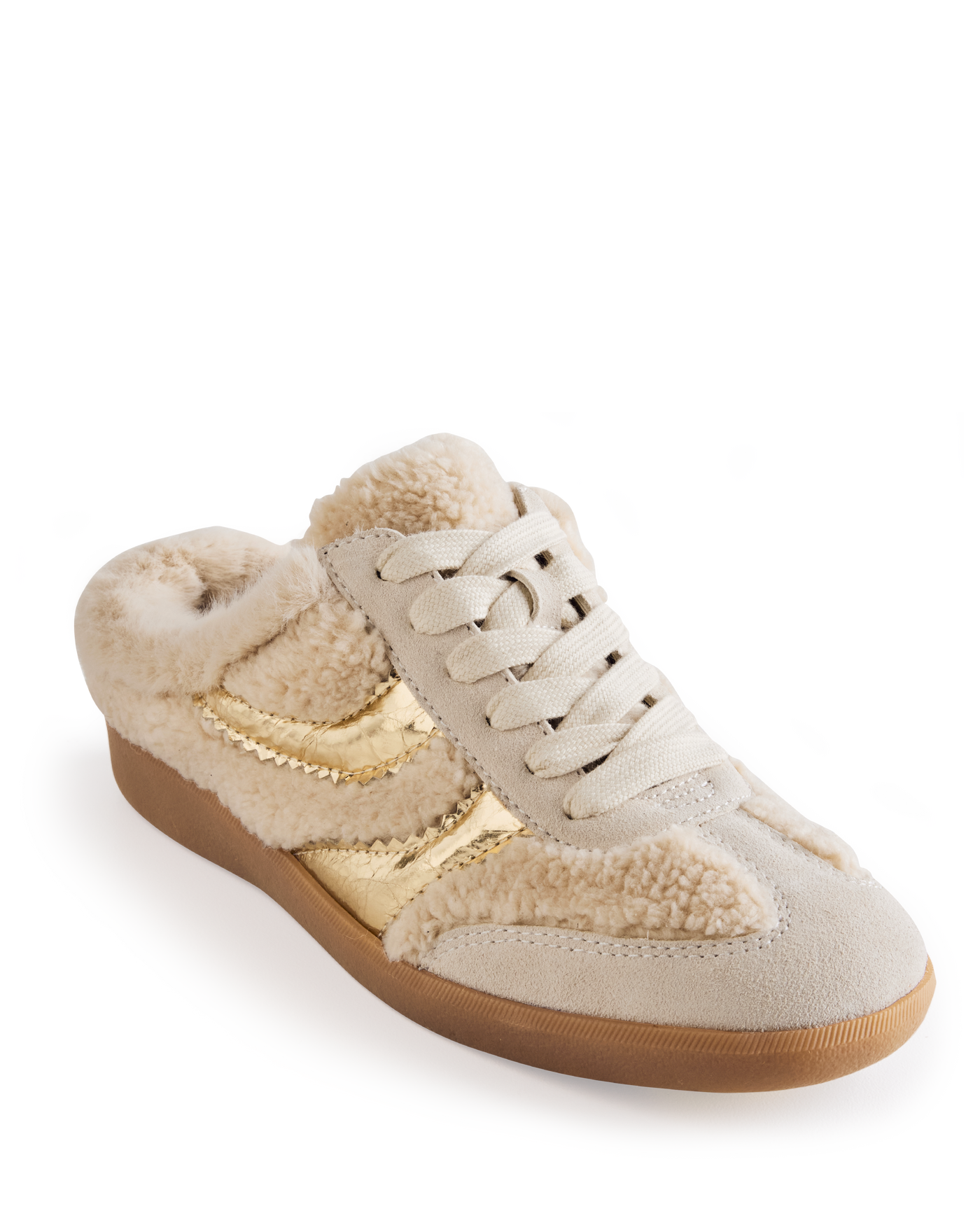 Dolce Vita Shearling Sneaker Ivory