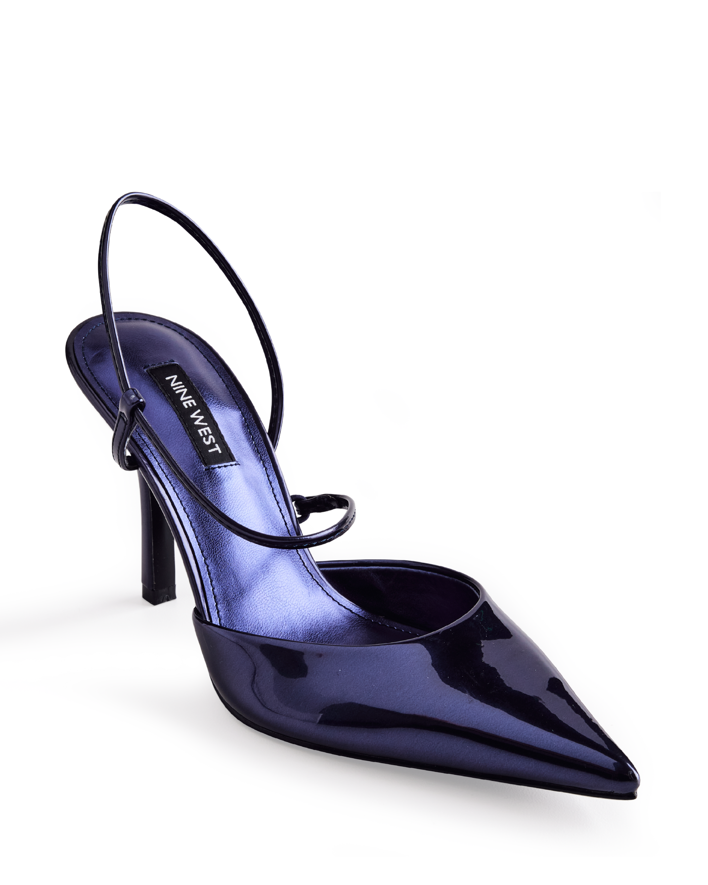 Nine West Asymetrical Strap Pump Navy