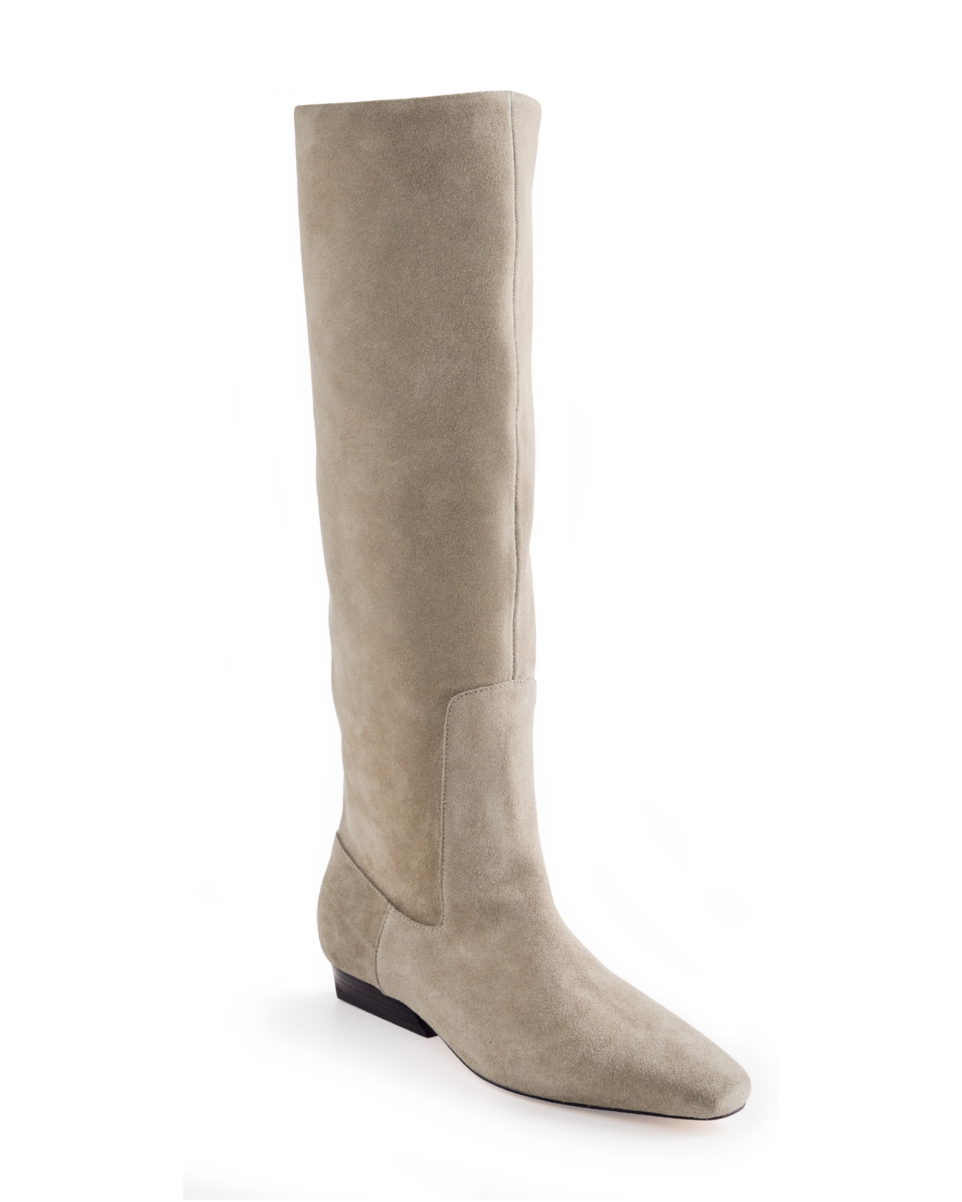 Nine West Flat Heel Boot Taupe