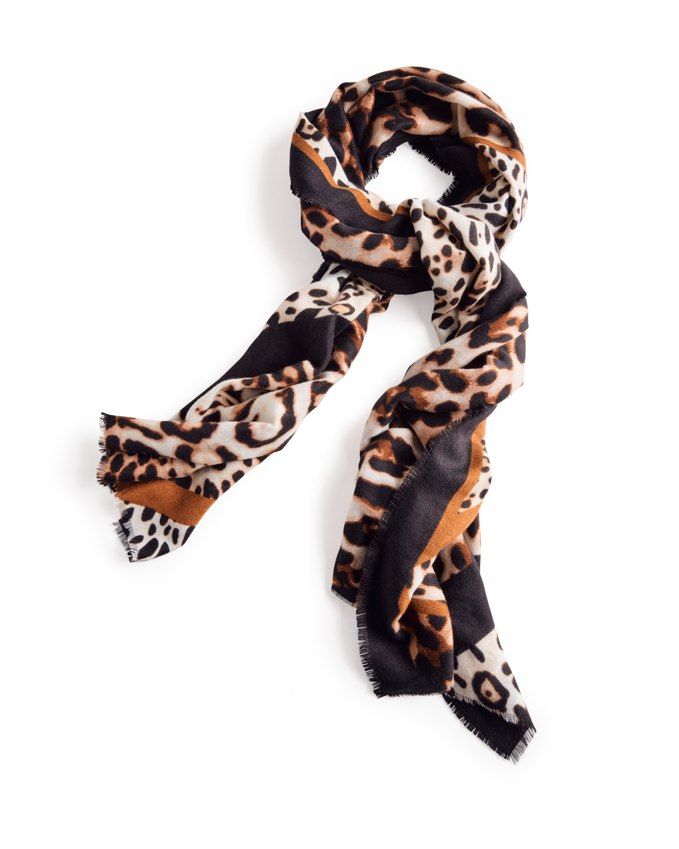 Leopard Print Scarf Multi